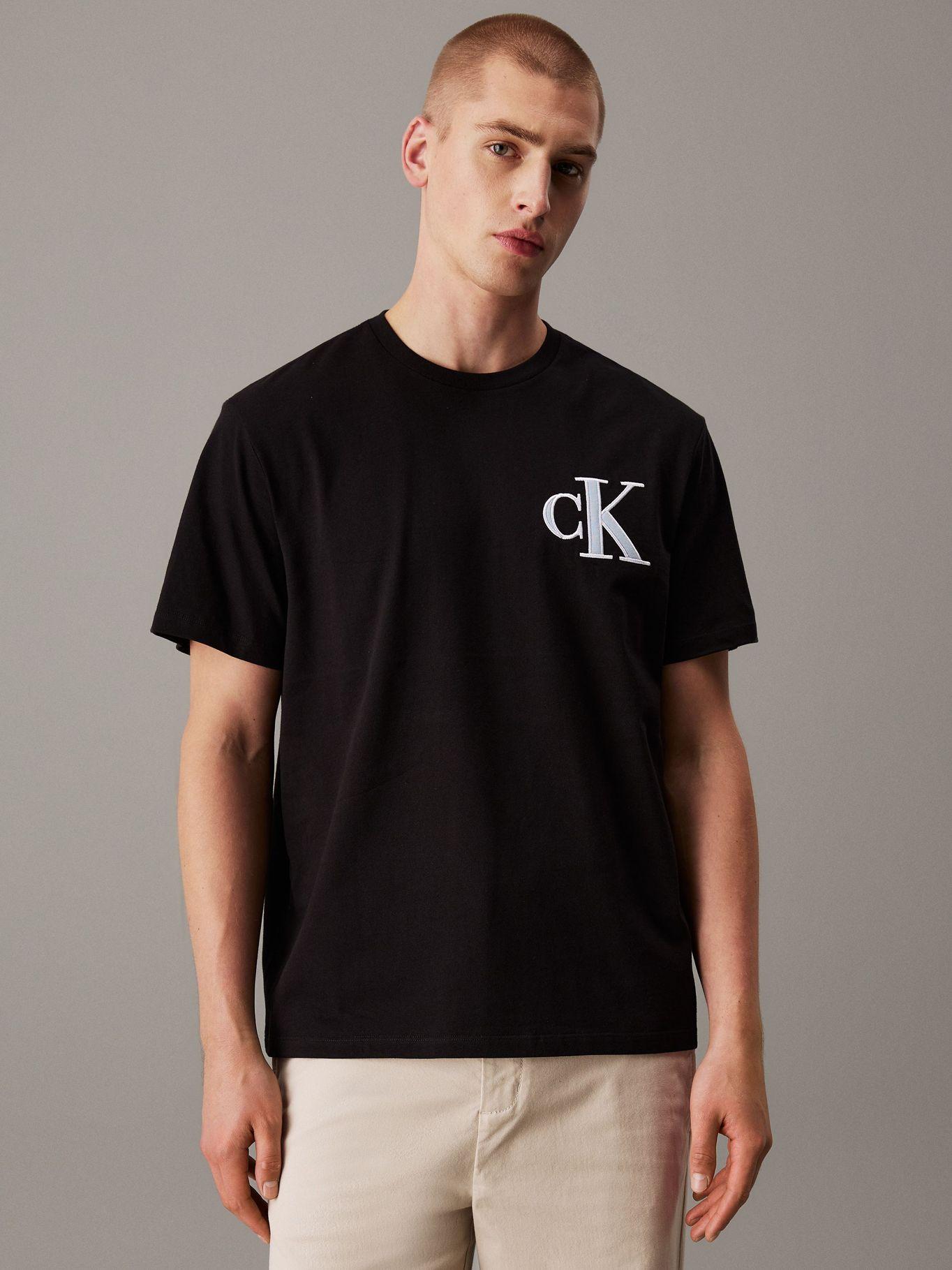 Polera 20S Varsity Negro Calvin Klein-0