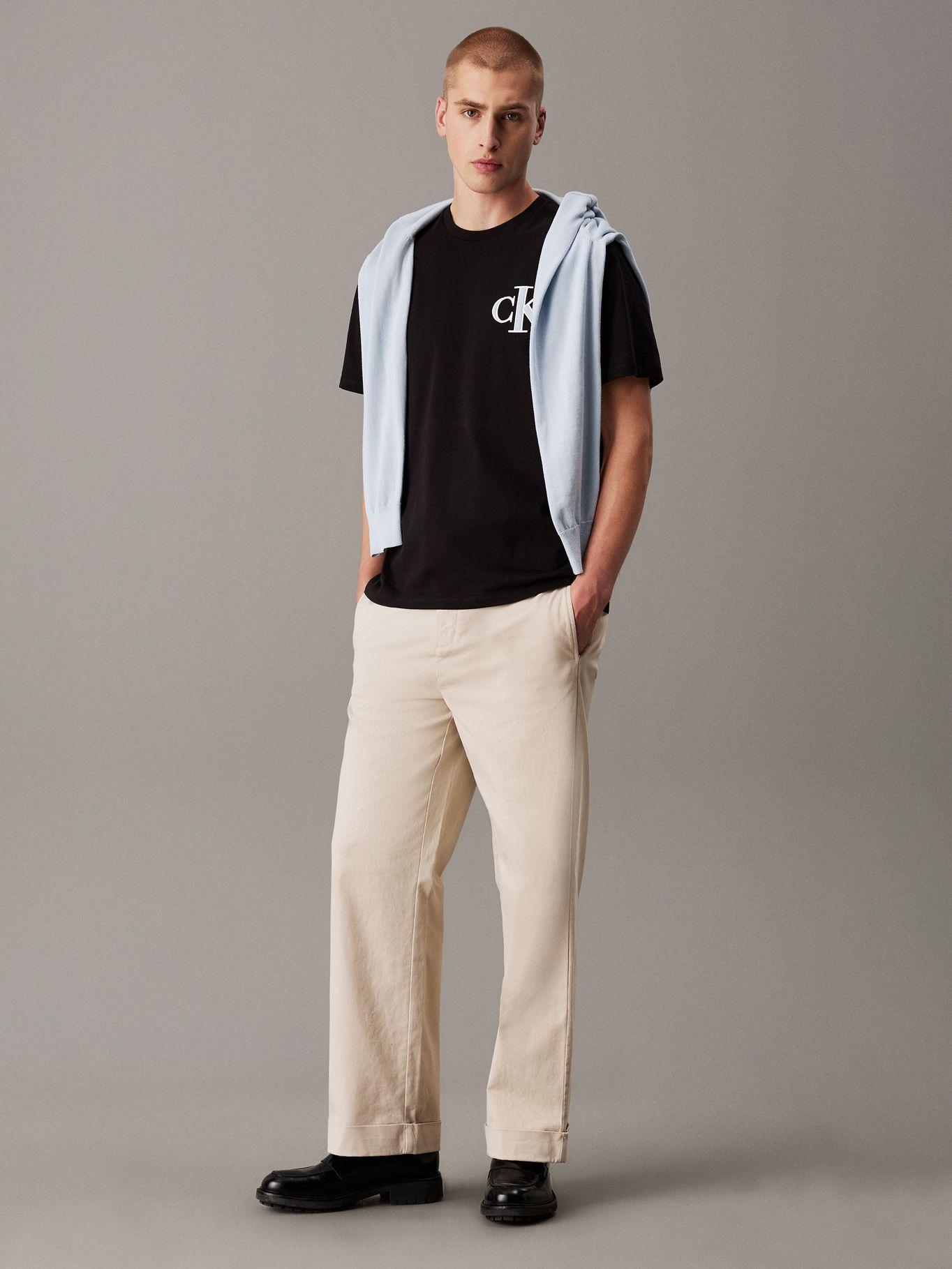 Polera 20S Varsity Negro Calvin Klein-1