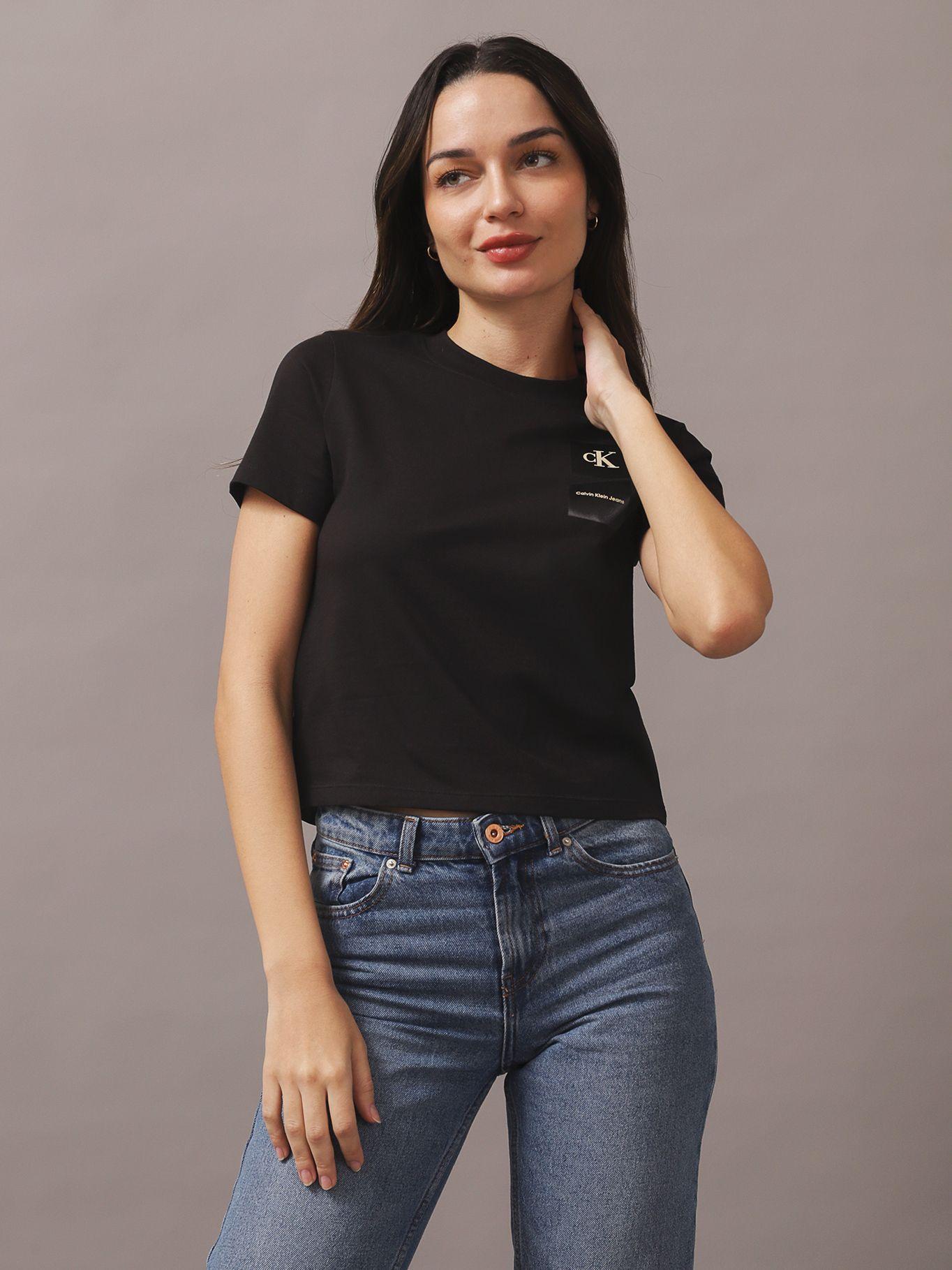 Polera Satin Boxes Baby Negro Calvin Klein-0