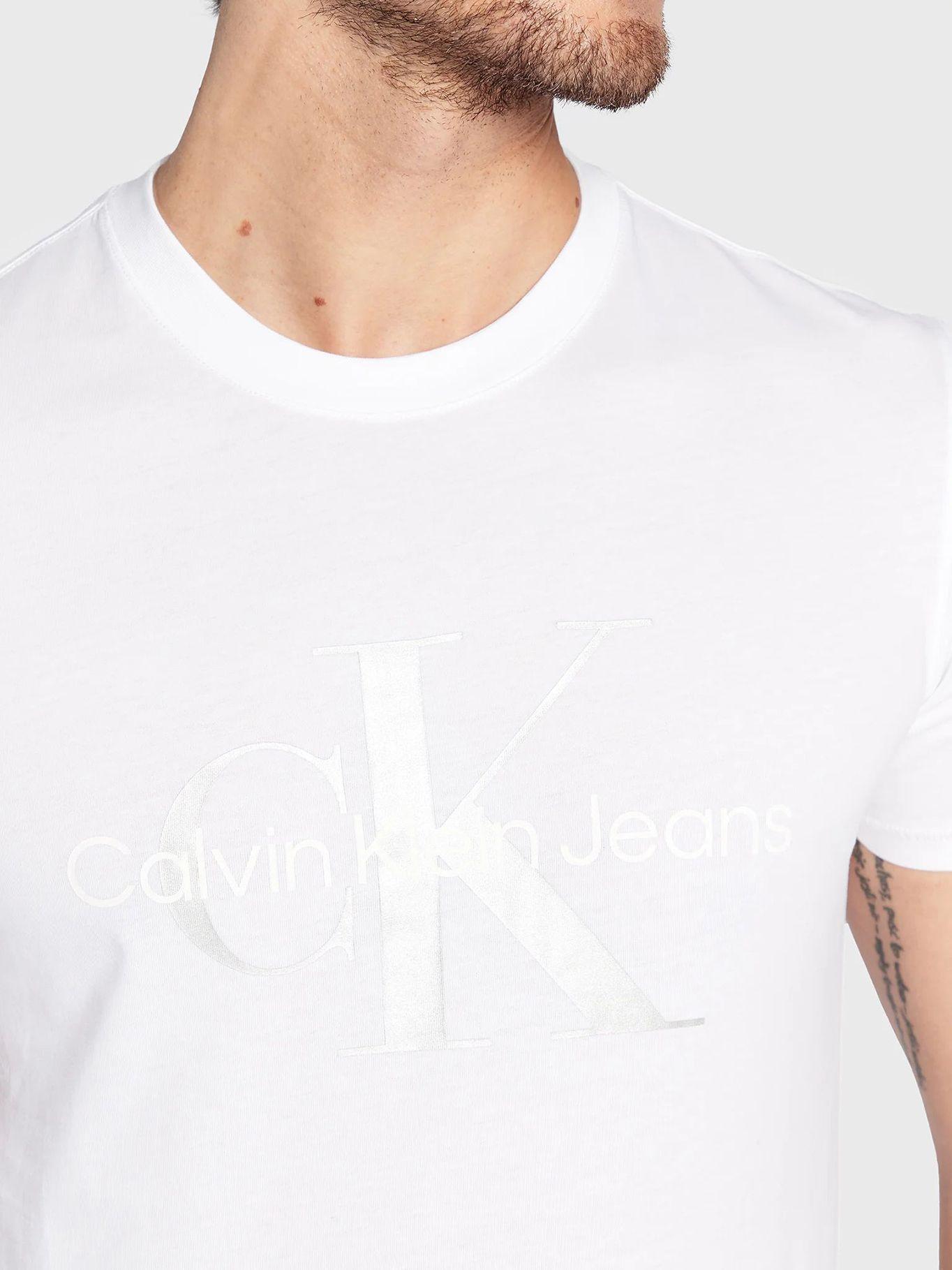 Polera Monogram Blanco 0K6 Calvin Klein-3