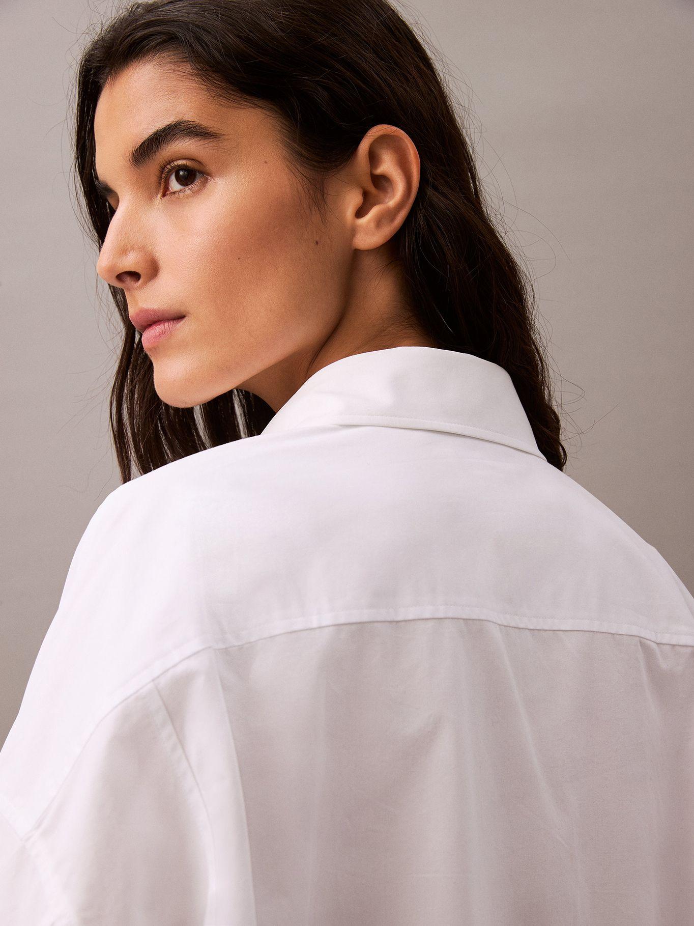 Camisa Stretch Poplin Classic Blanco Calvin Klein-3