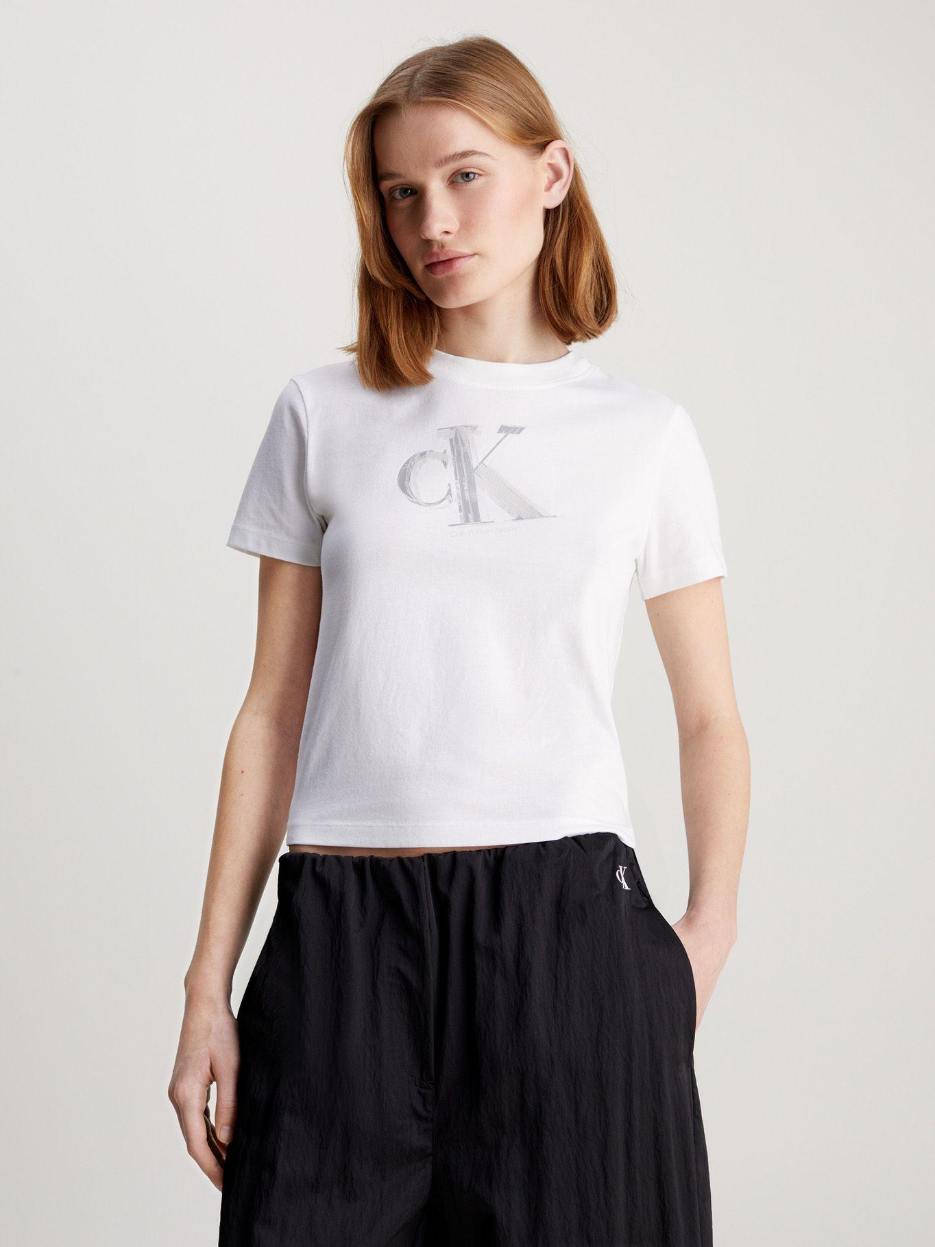 Polera Meta Ck Baby Blanco Calvin Klein-0