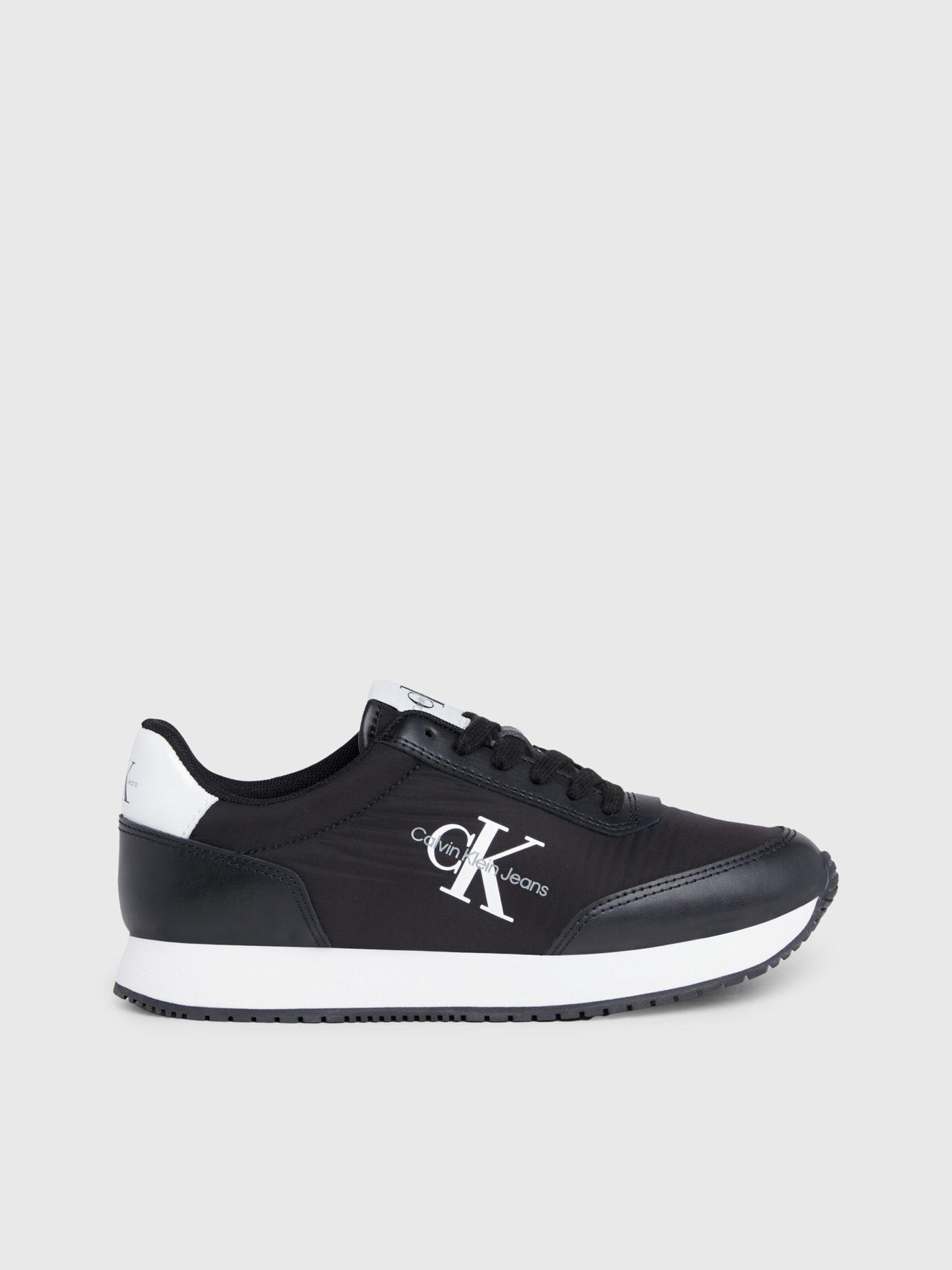 Zapatillas Runner Low Lace Mix Negro Calvin Klein-4