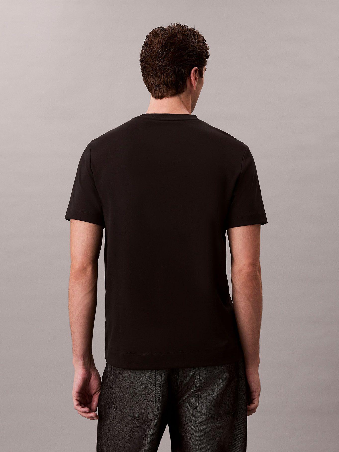 Polera de Algodón Interlock Negro Calvin Klein-2
