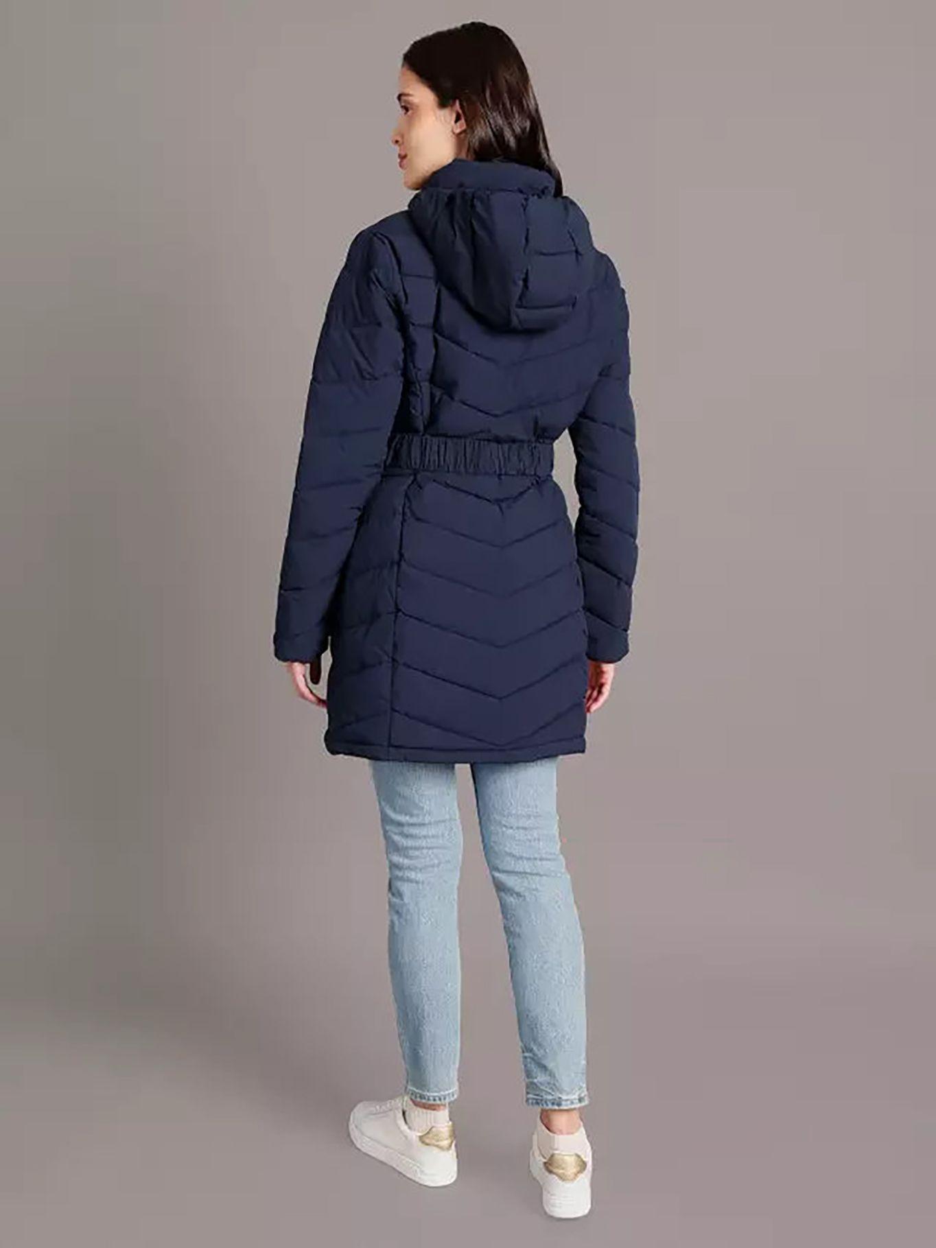 Parka Larga Puffer con Gorro Azul Calvin Klein-2