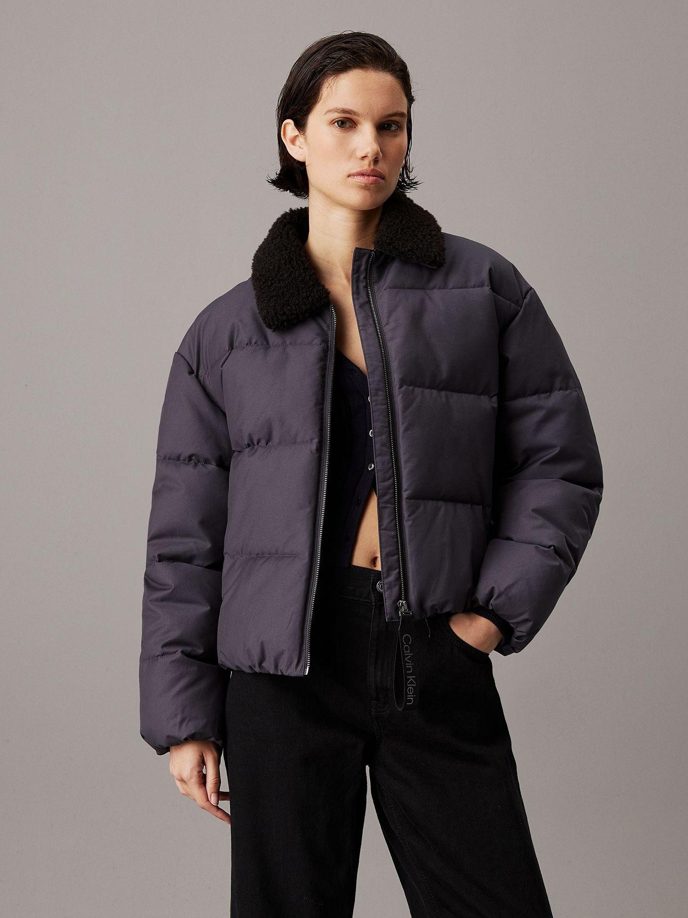 Parka Aviator Puffer Negro Calvin Klein-0
