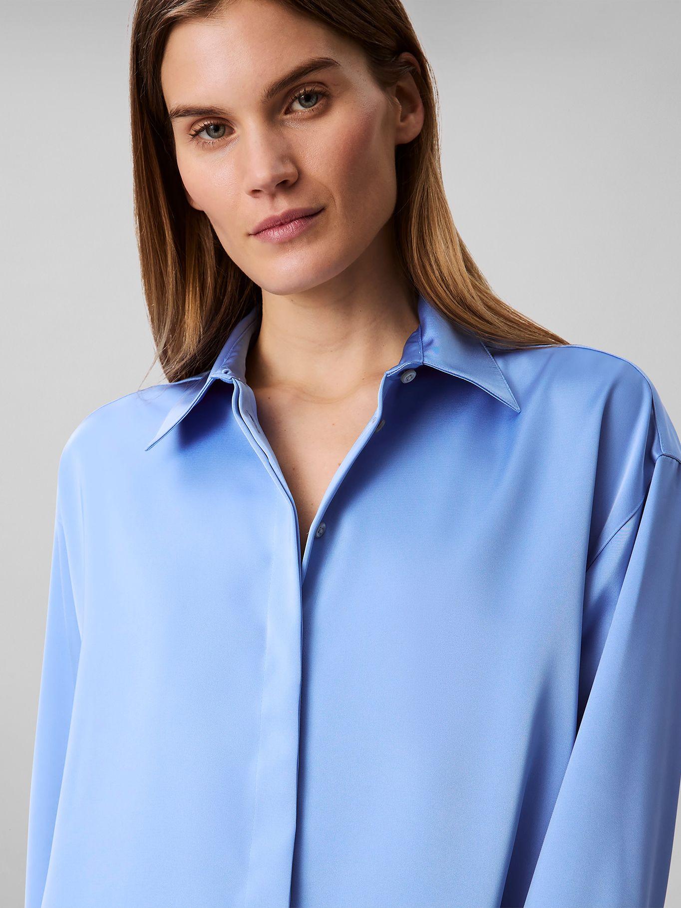 Camisa Satinada Con Brillo Mate Rosado Calvin Klein-3