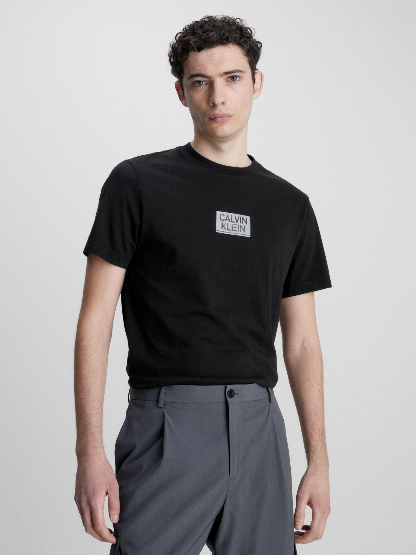 Polera Gloss Stencil Logo  Negro Calvin Klein-0