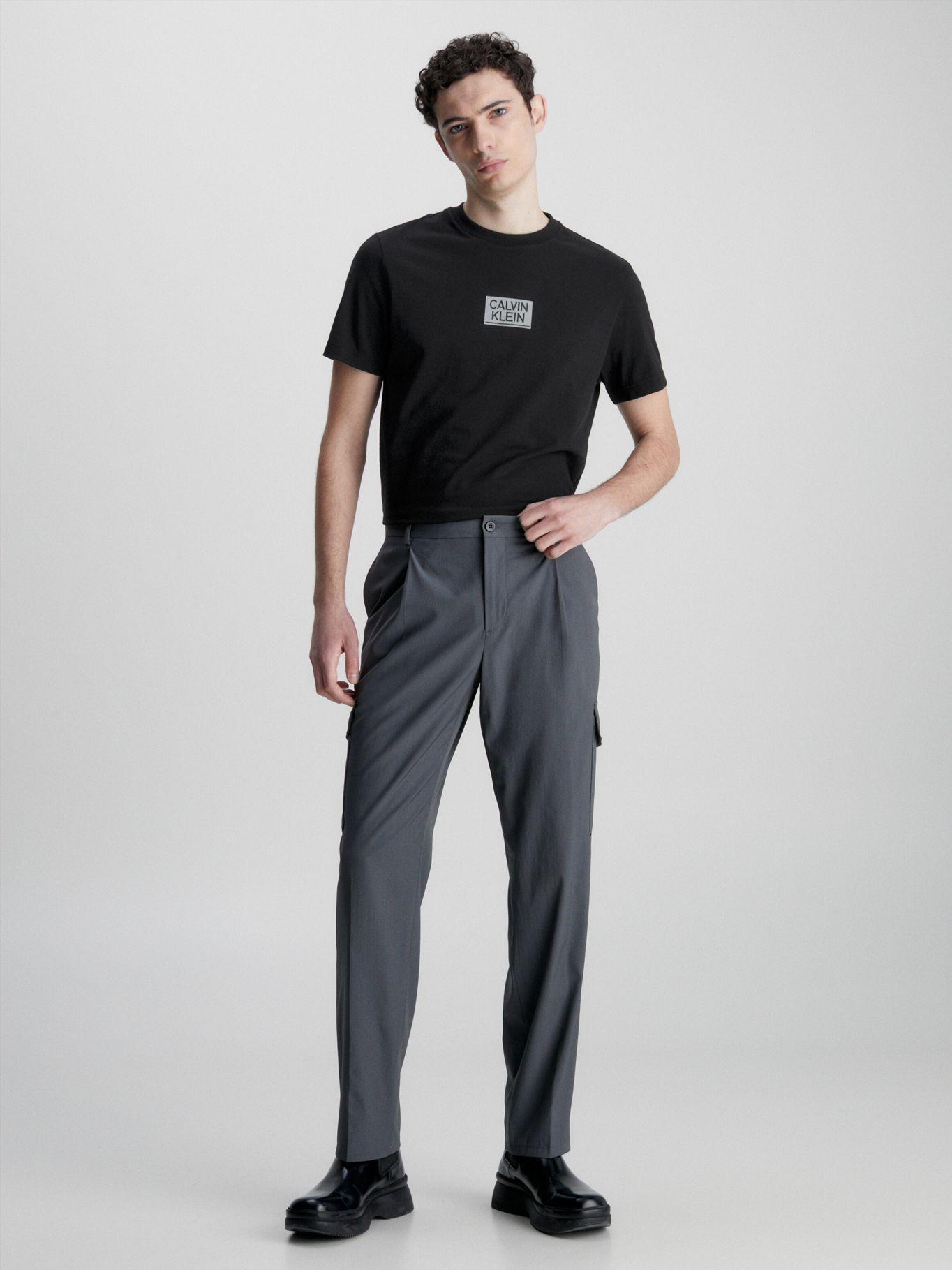 Polera Gloss Stencil Logo  Negro Calvin Klein-1