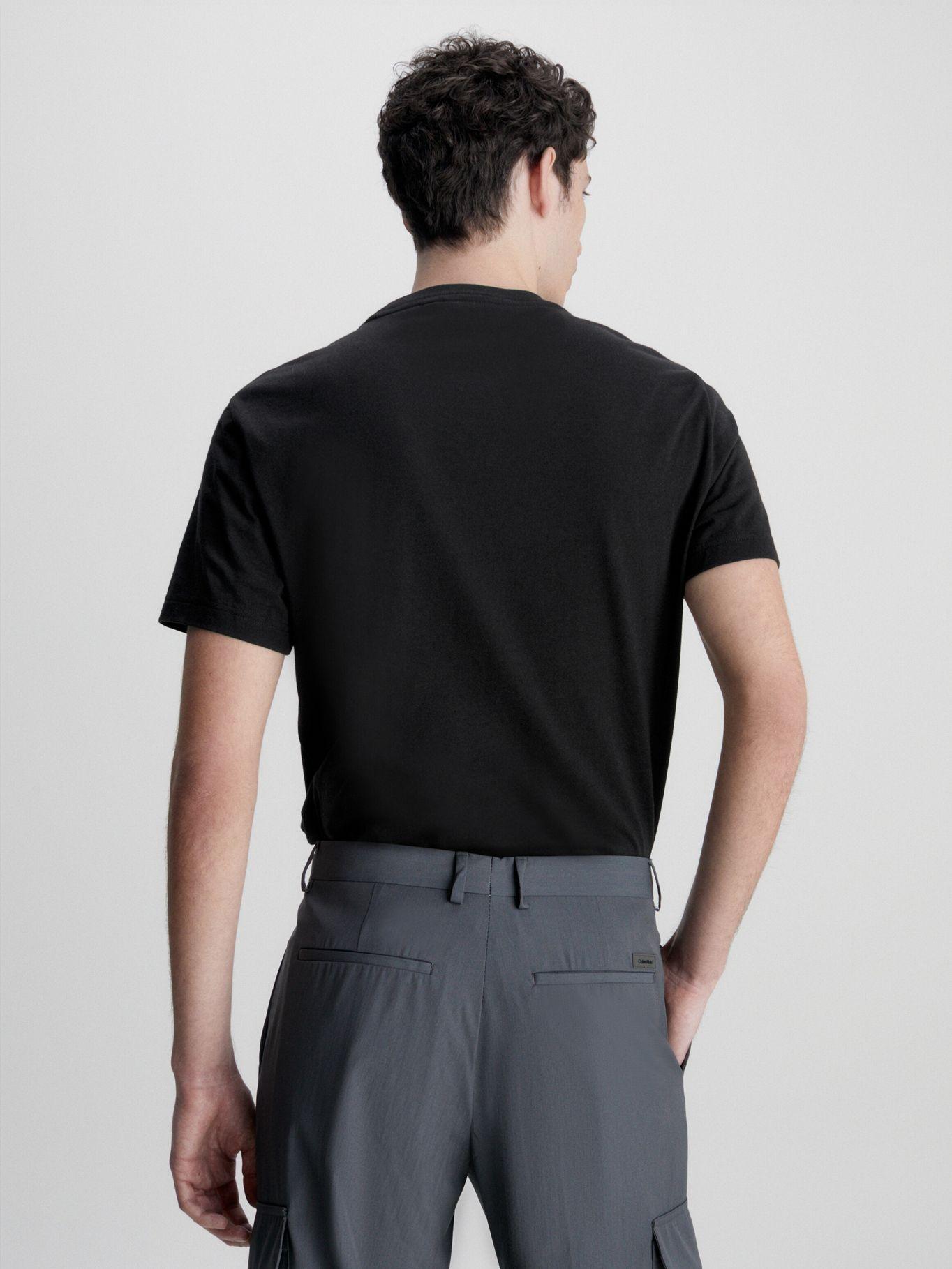 Polera Gloss Stencil Logo  Negro Calvin Klein-2
