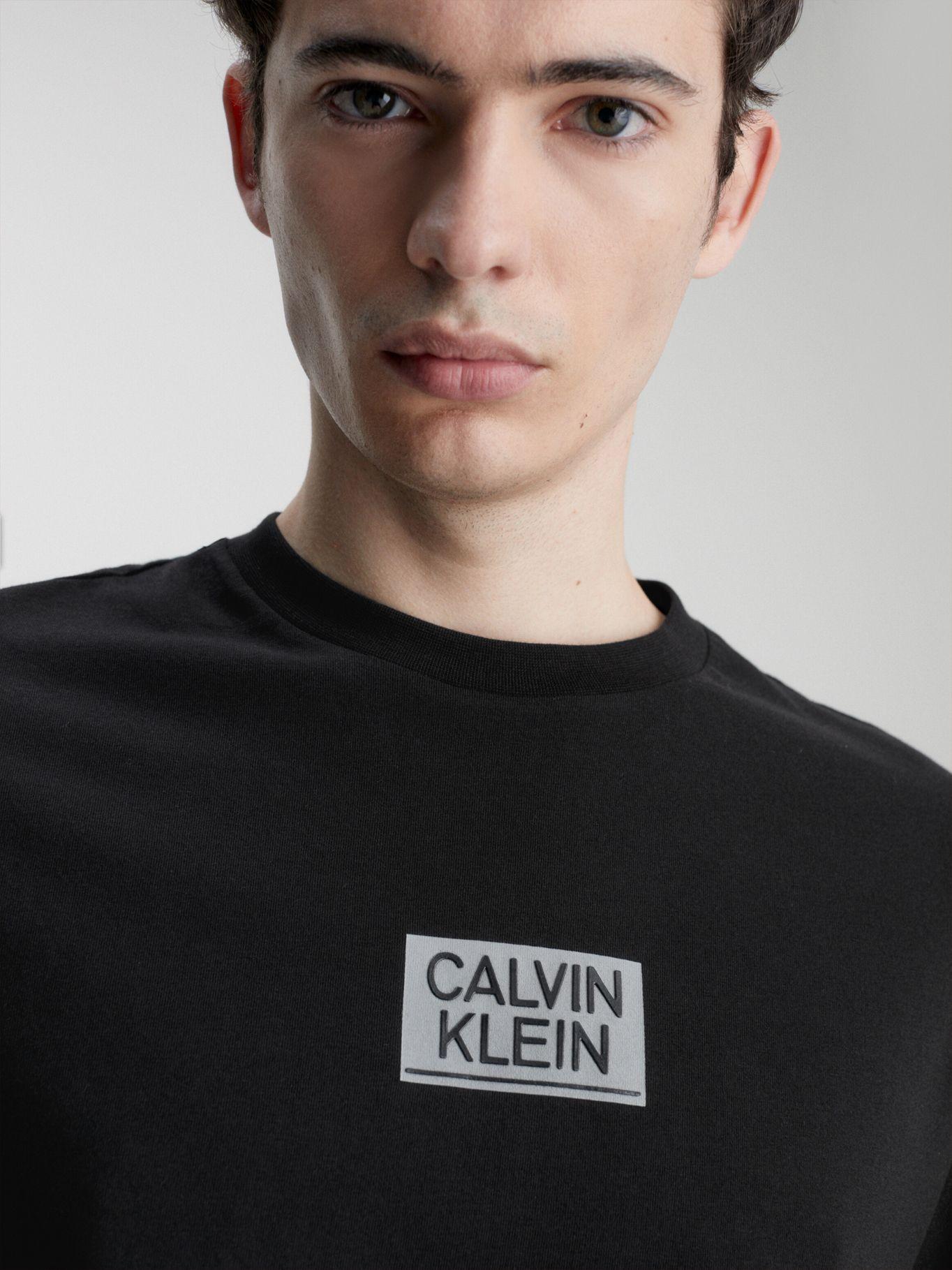 Polera Gloss Stencil Logo  Negro Calvin Klein-3