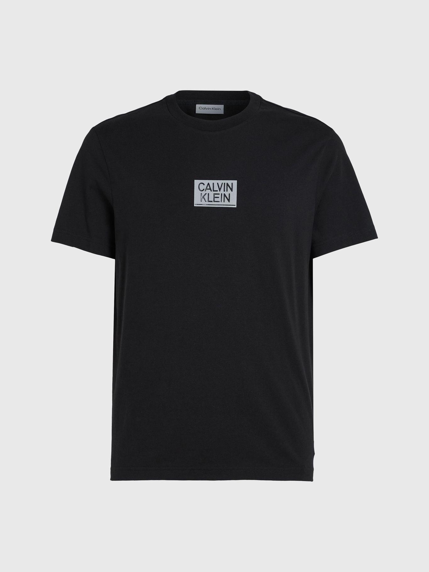 Polera Gloss Stencil Logo  Negro Calvin Klein-4