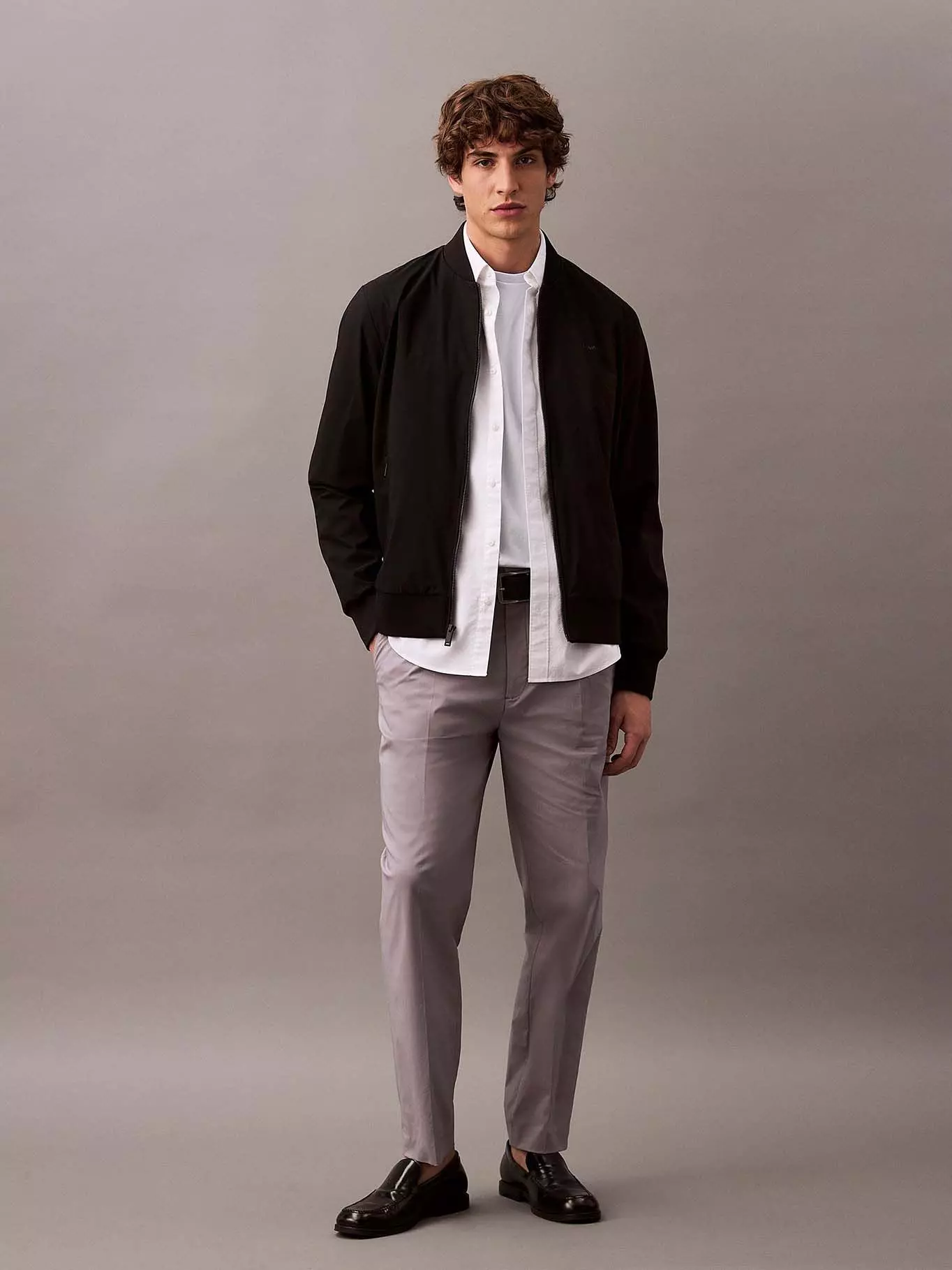 Chaqueta Bomber Matte Negro Calvin Klein-1