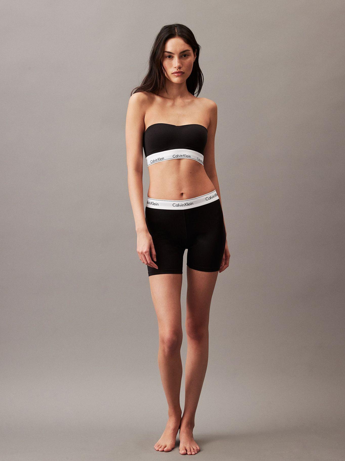 Bralette Strapless Modern Cotton Negro Calvin Klein-2