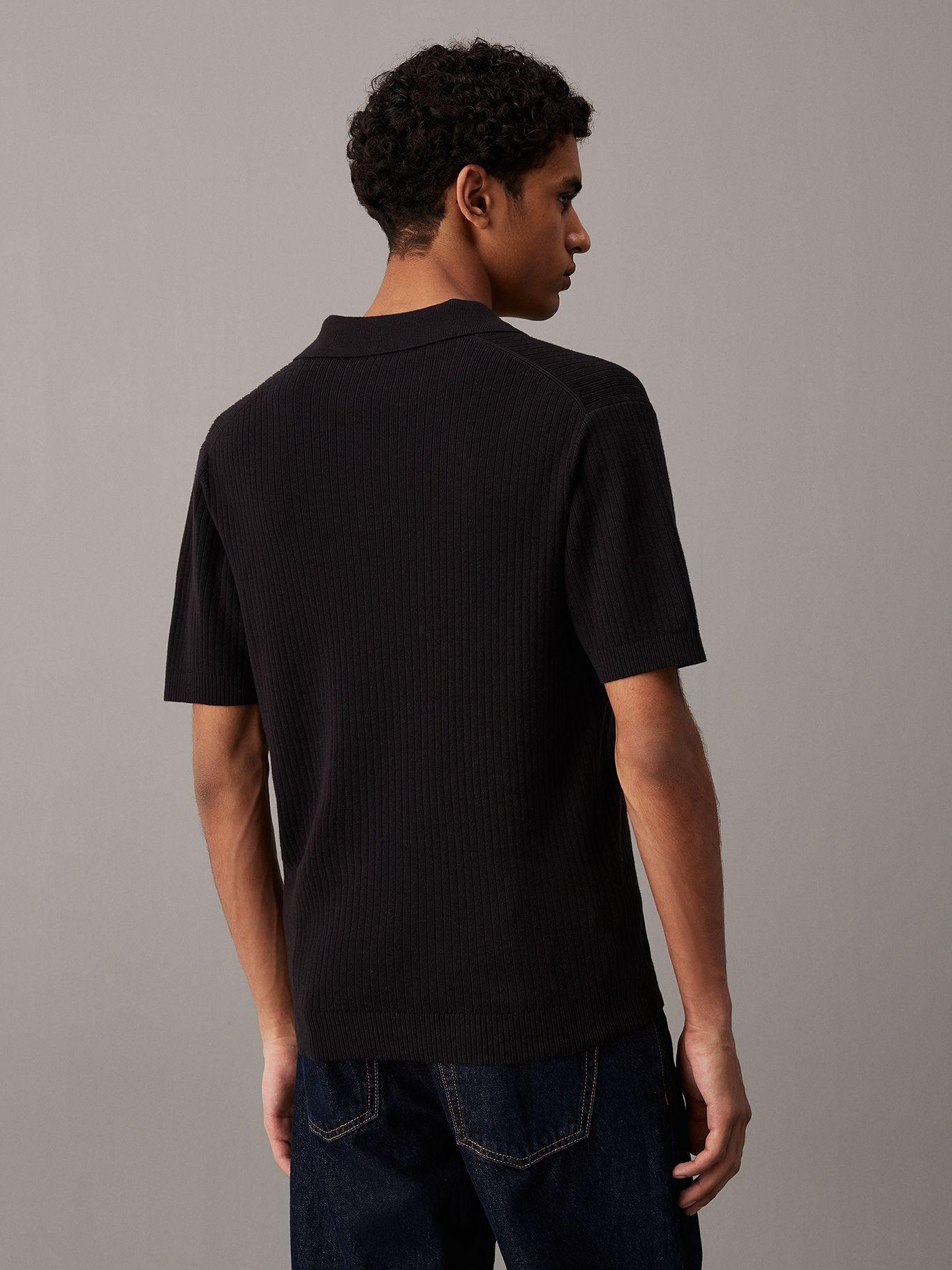 Sweater Linear Ss Polo Sweater Negro Calvin Klein-2