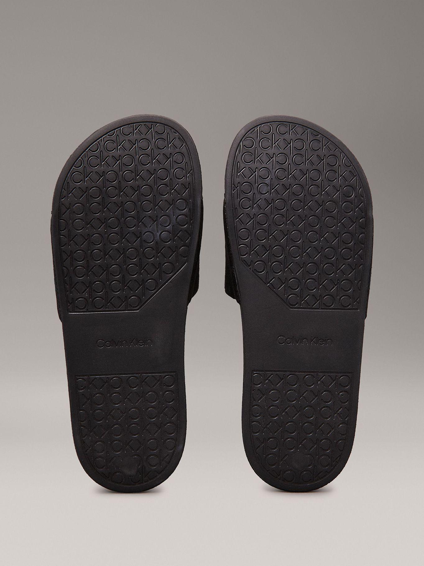 Sandalias de Jacquard con Logo Negro Calvin Klein-3