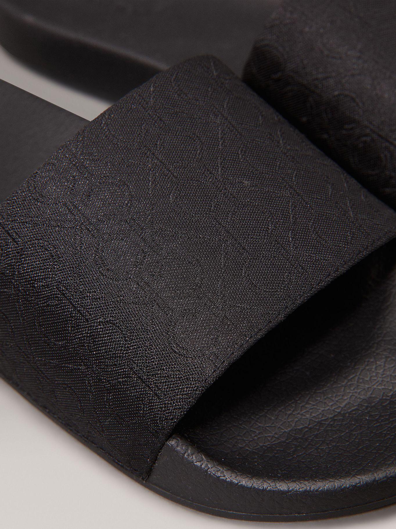 Sandalias de Jacquard con Logo Negro Calvin Klein-6