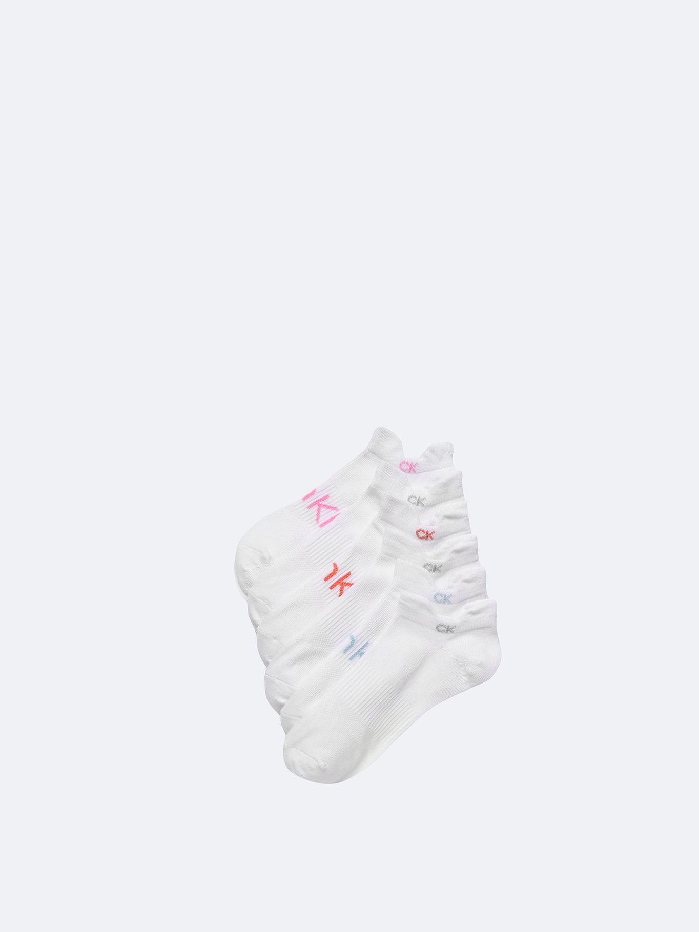 Pack 6 Calcetines  Flat Knit Blanco Calvin Klein-5