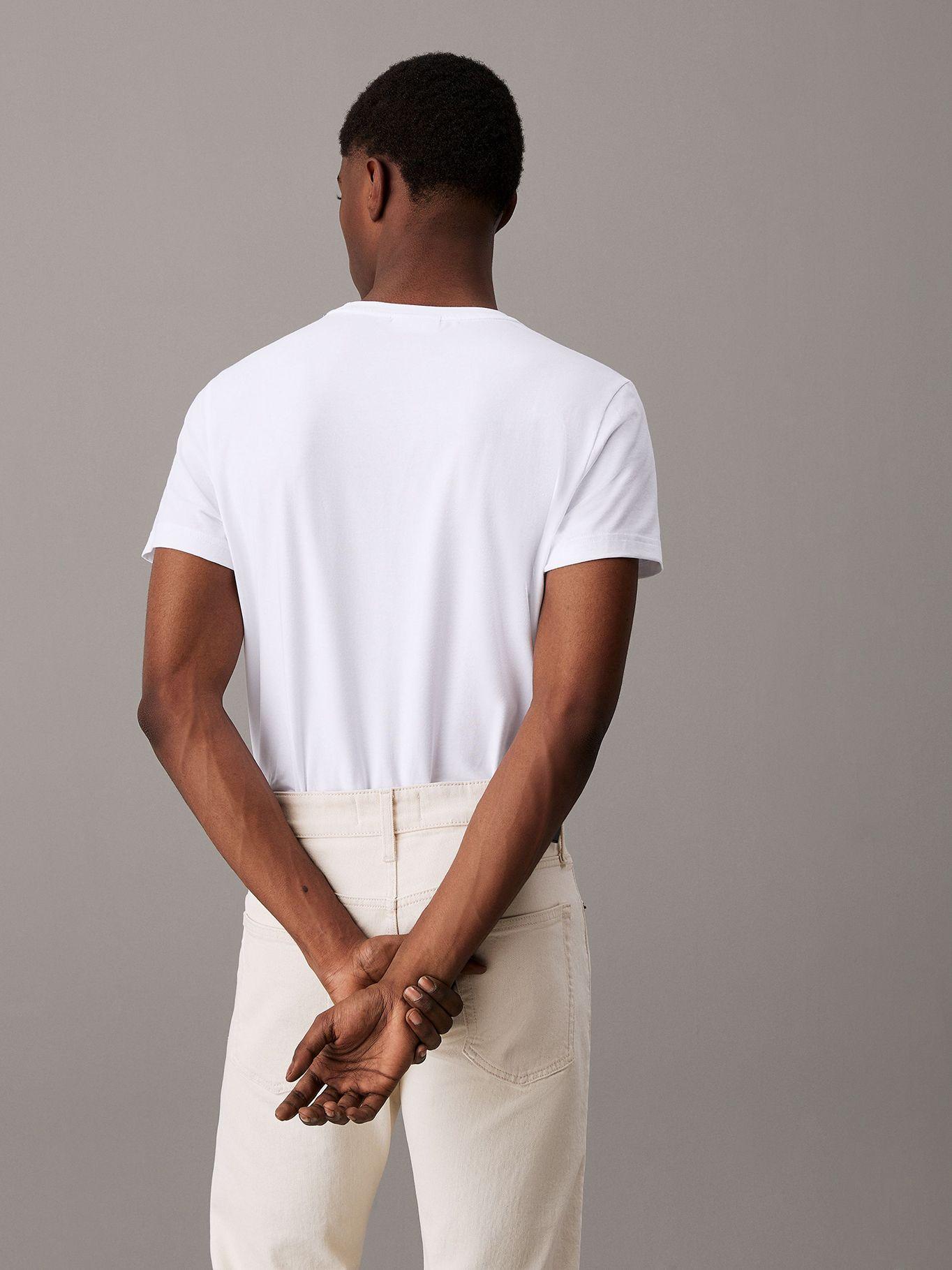 Polera Stretch Slim Fit Blanco Calvin Klein-2