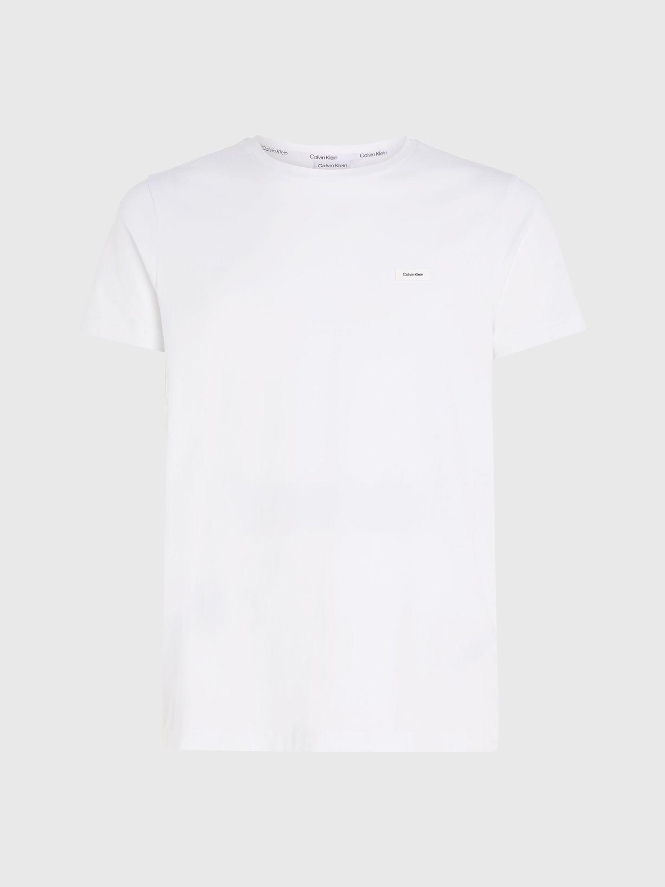 Polera Stretch Slim Fit Blanco Calvin Klein-4