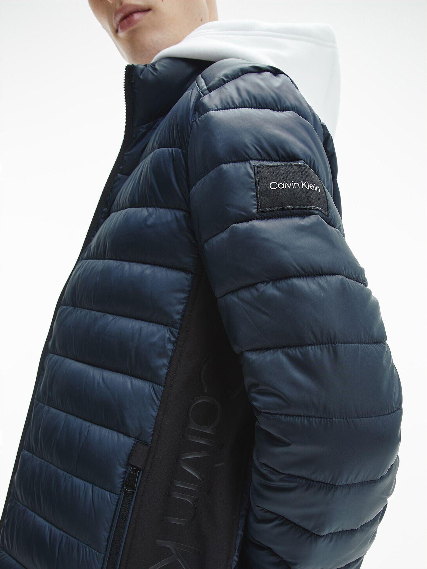 Parka Recycled Side Logo Azul Calvin Klein-3