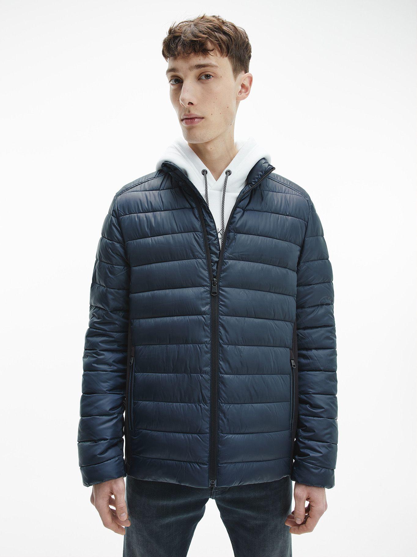 Parka Recycled Side Logo Azul Calvin Klein-0