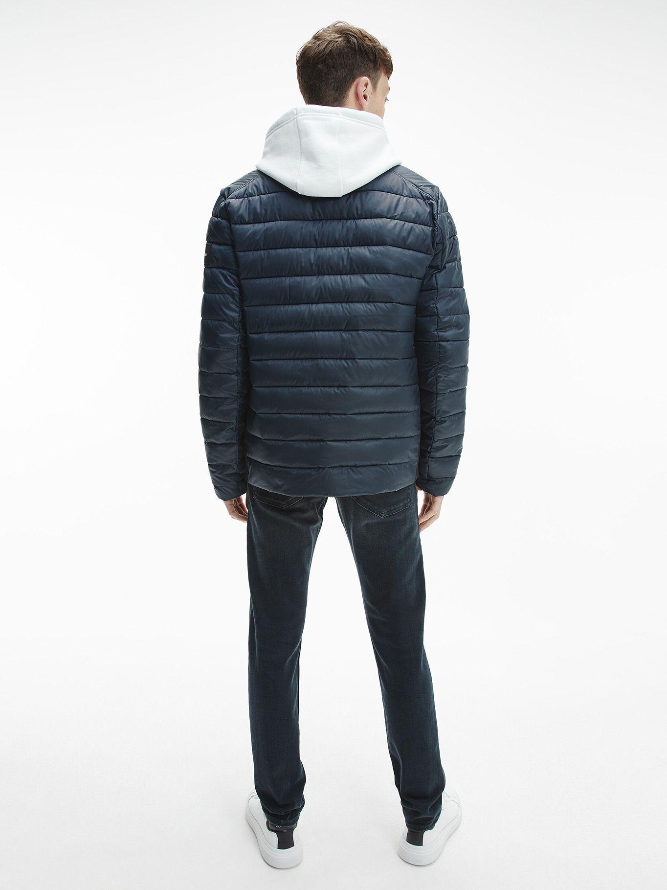 Parka Recycled Side Logo Azul Calvin Klein-2