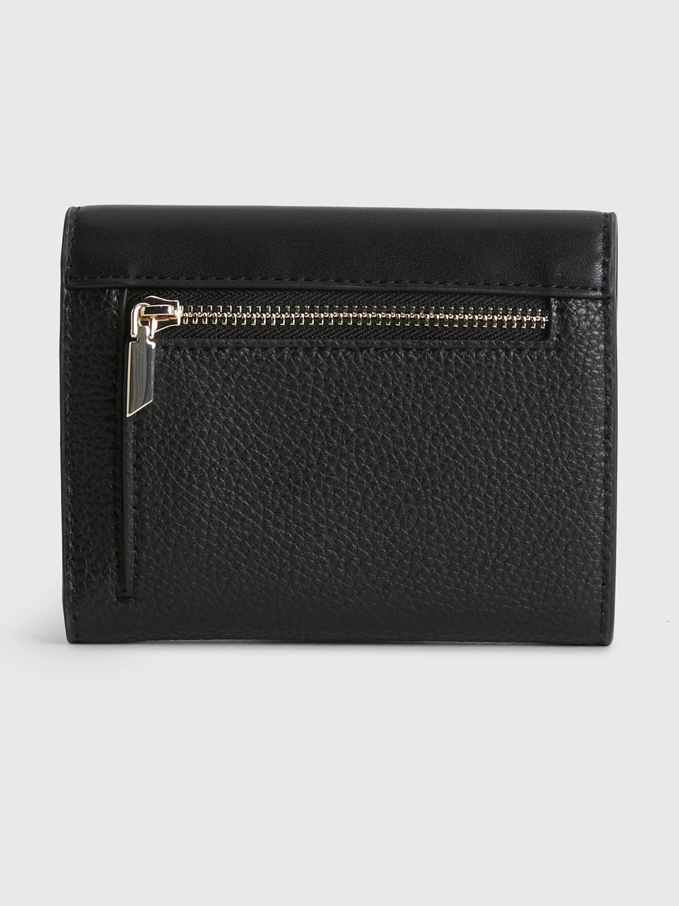 Cartera reciclada de plegado triple Negro Calvin Klein-1