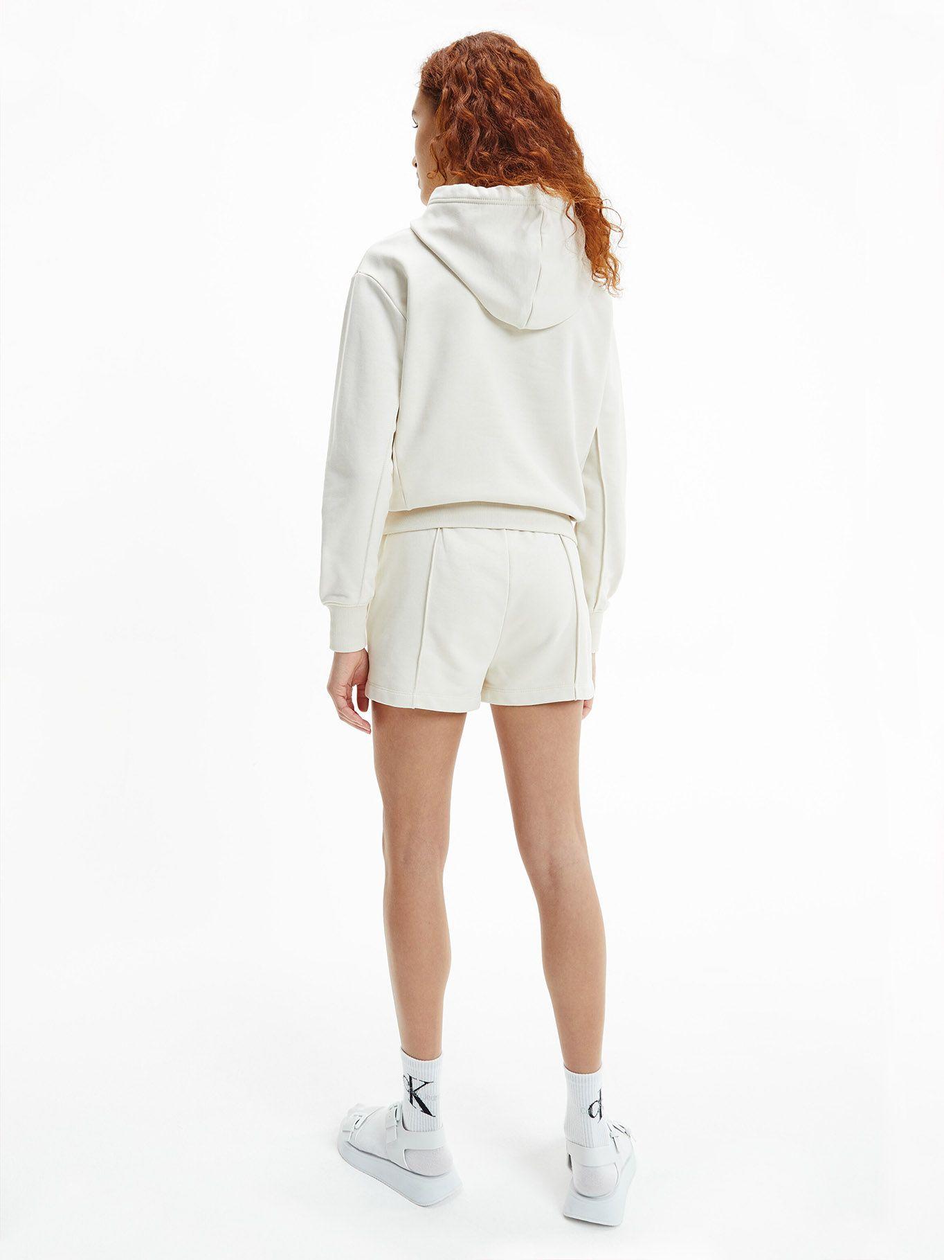 Hoodie Monogram Logo Crema Calvin Klein-2