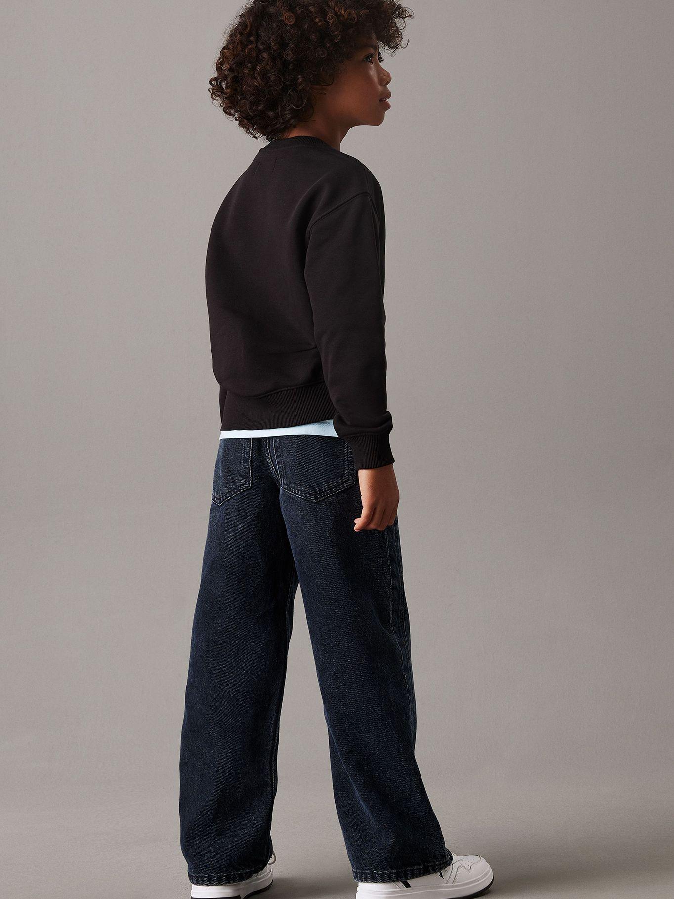 Polerón Niño Gradient Flock Logo Negro Calvin Klein-2