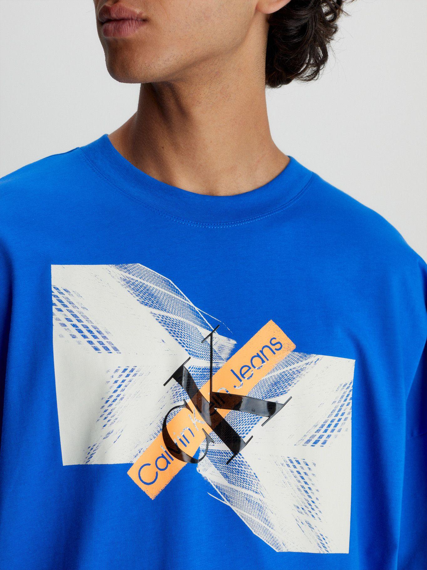 Polera Skyscraper Urban Graphic Azul Calvin Klein-3