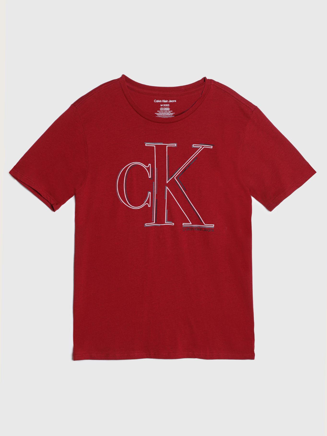 Polera Niño Moving CK Rojo Calvin Klein-0