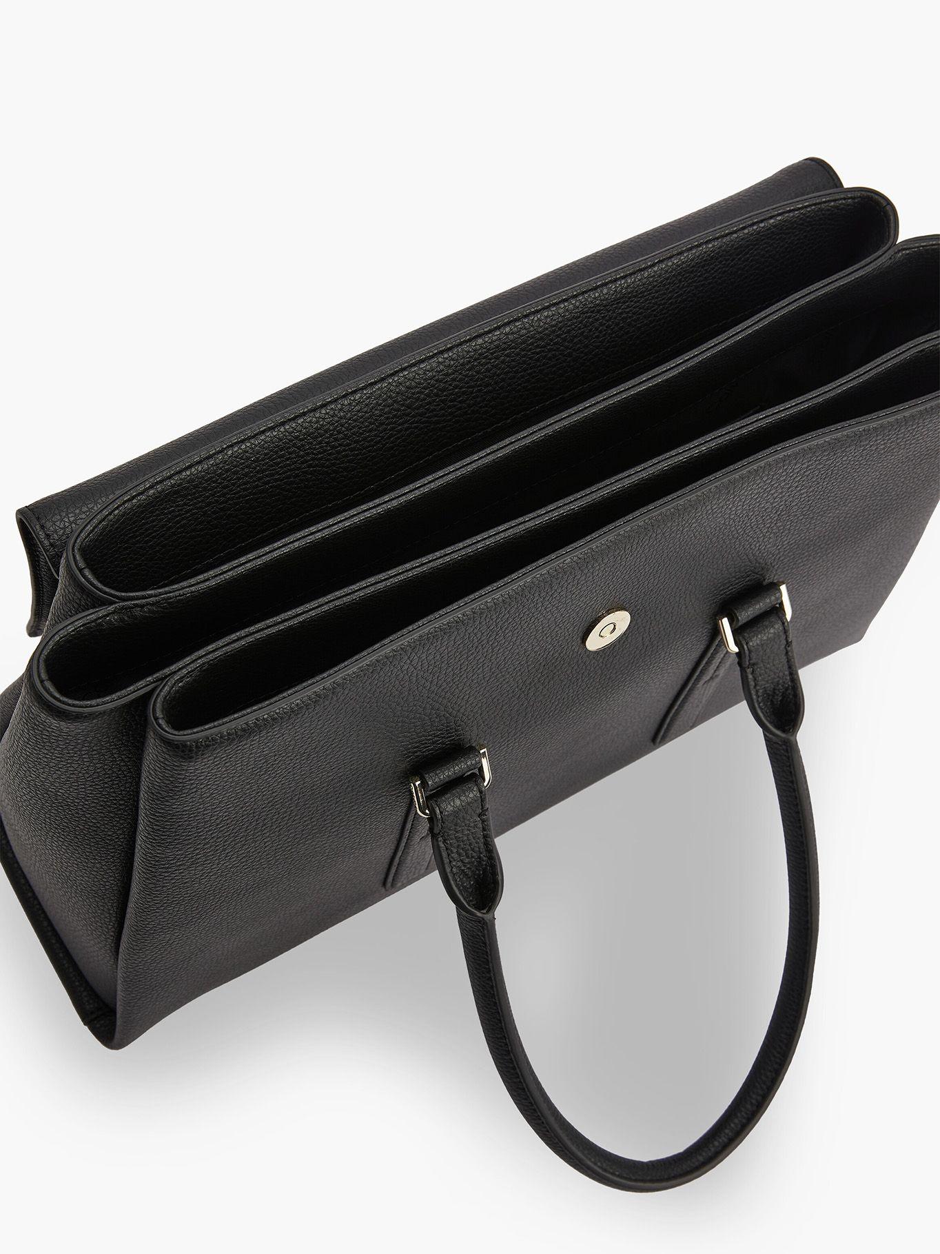 Cartera Ck Elevated Satchel  Negro Calvin Klein-2