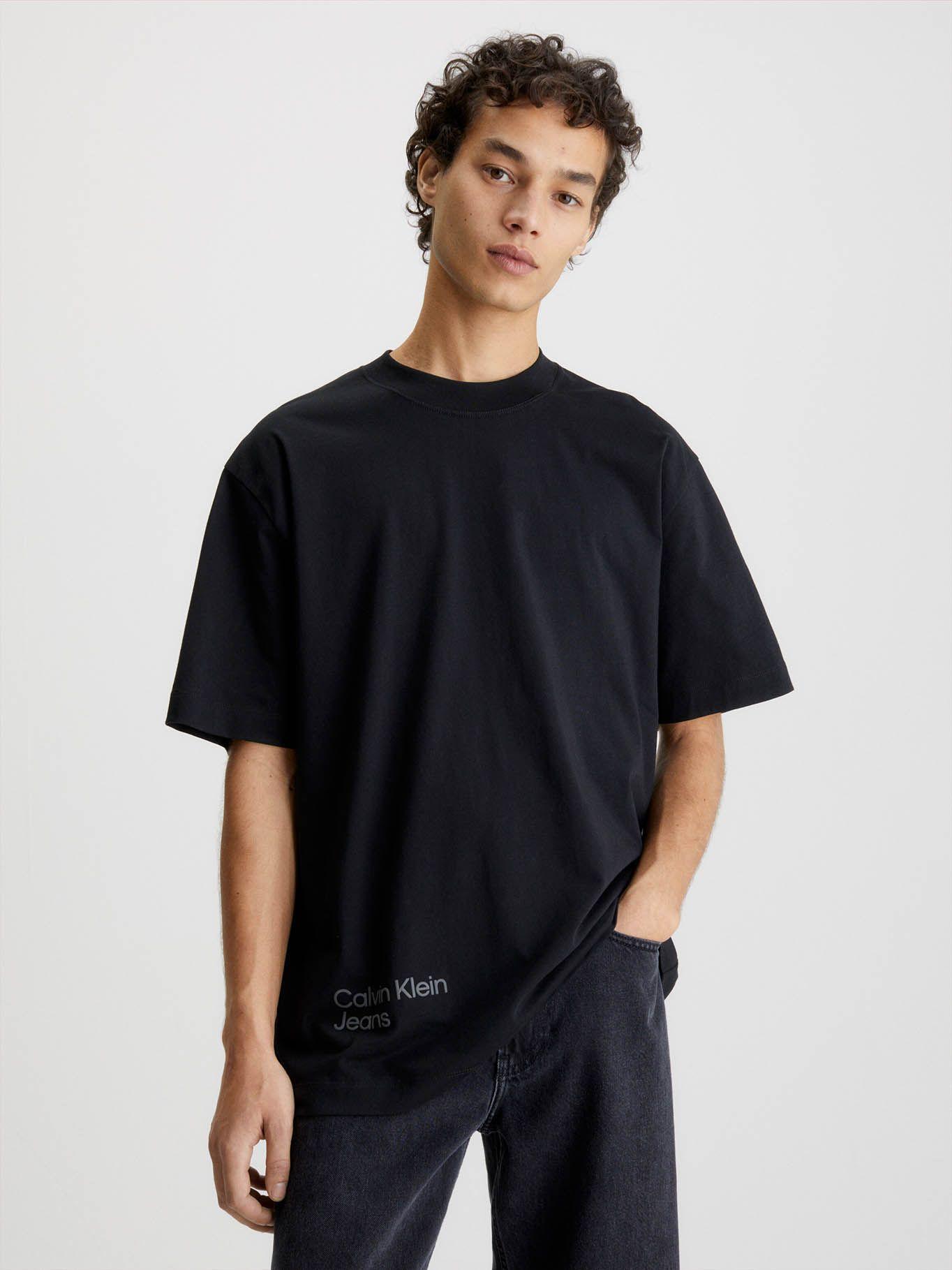 Camiseta holgada con logo en la parte trasera Negro Calvin Klein-0