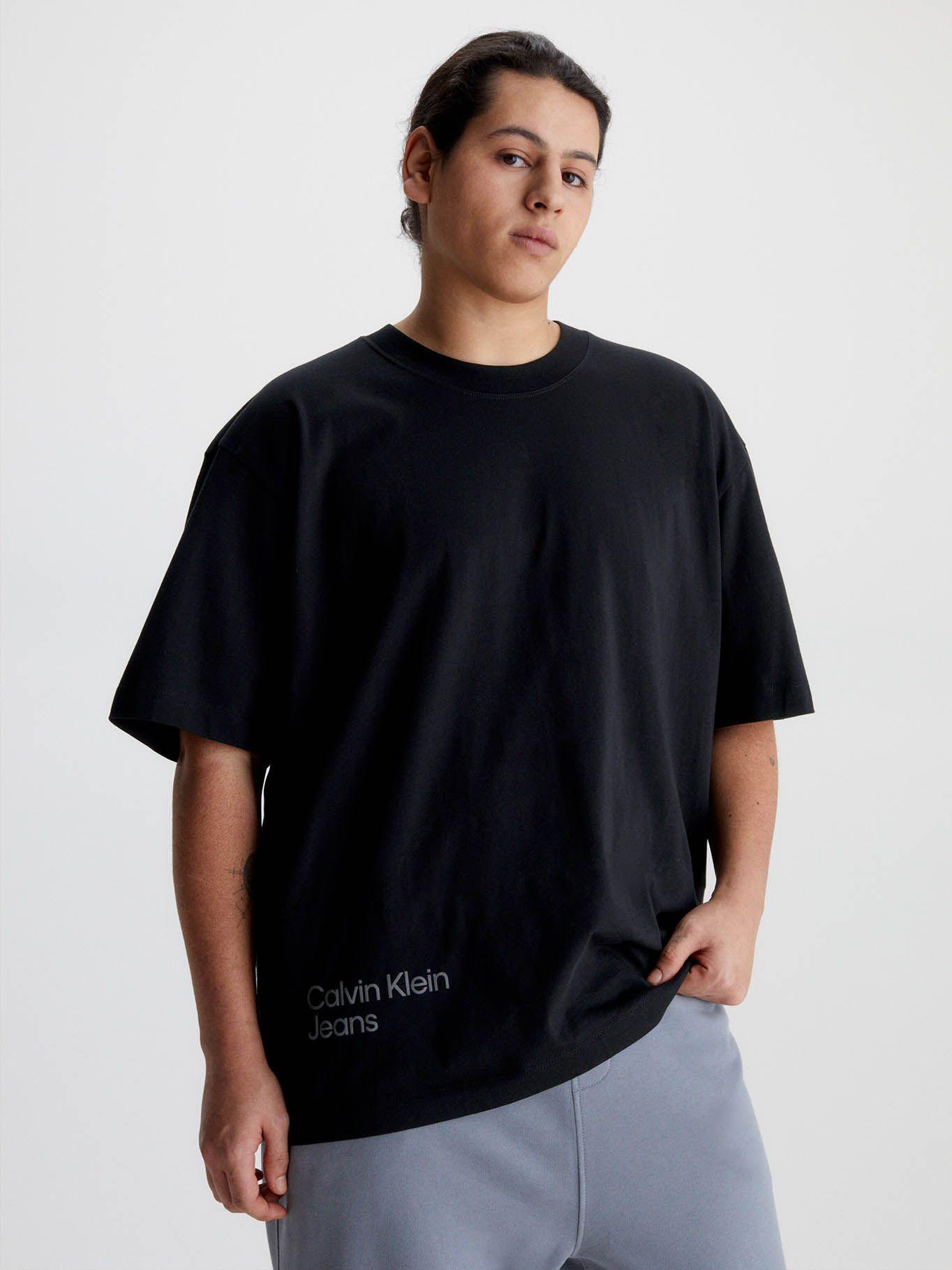Camiseta holgada con logo en la parte trasera Negro Calvin Klein-4
