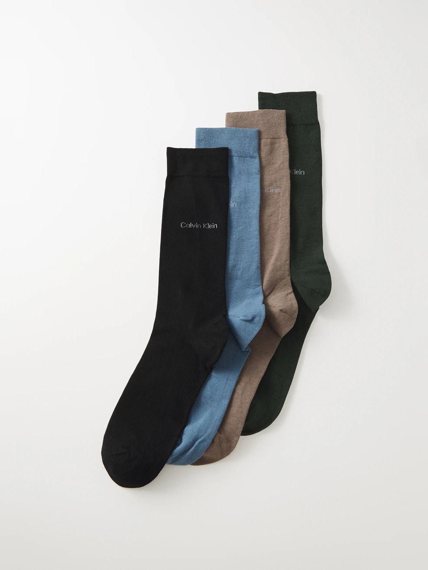 Pack de 4 Calcetines Largos Multicolor Calvin Klein-0
