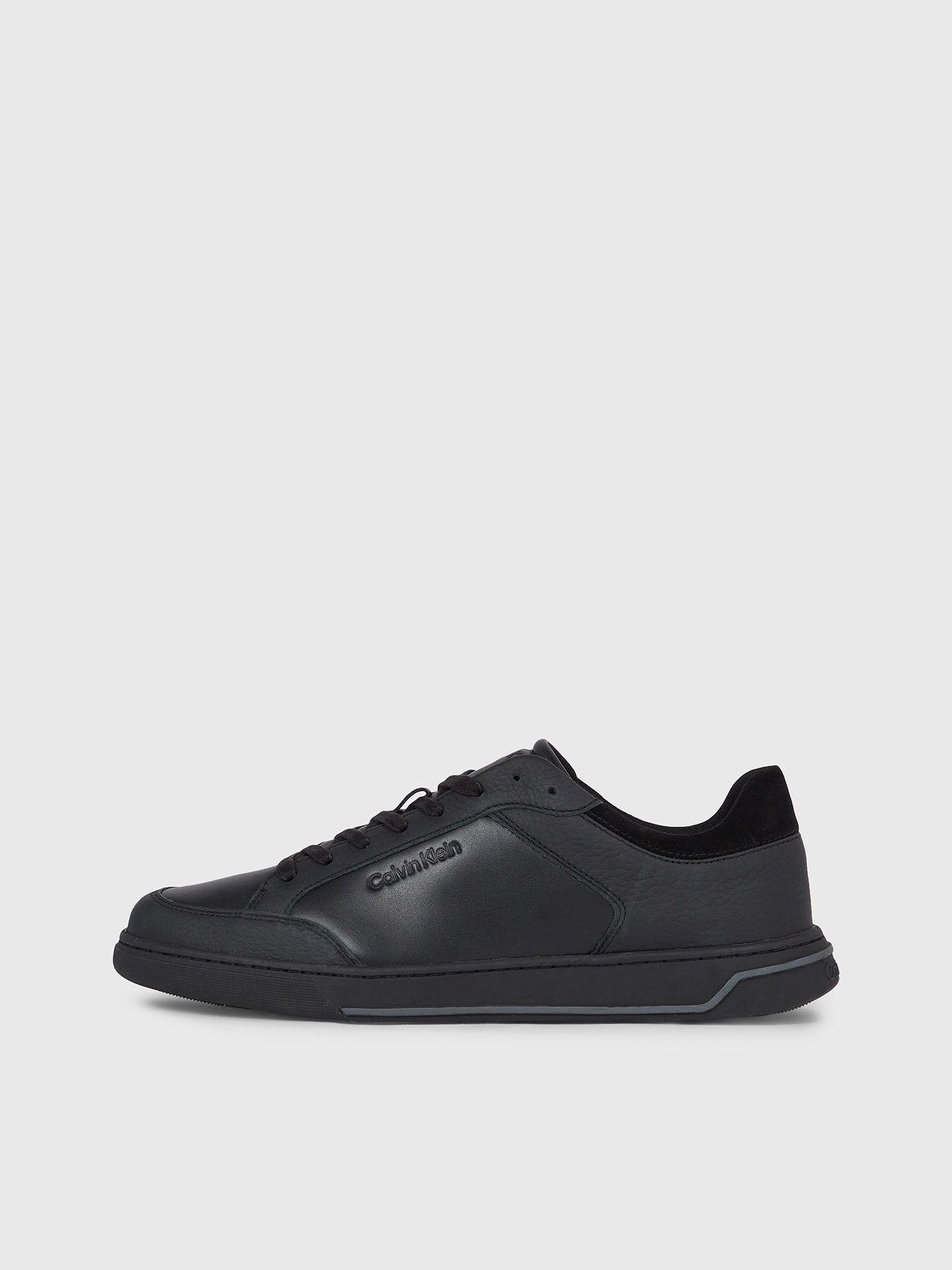 Zapatilla de Cuero Low Top Lace Up Negro Calvin Klein-5