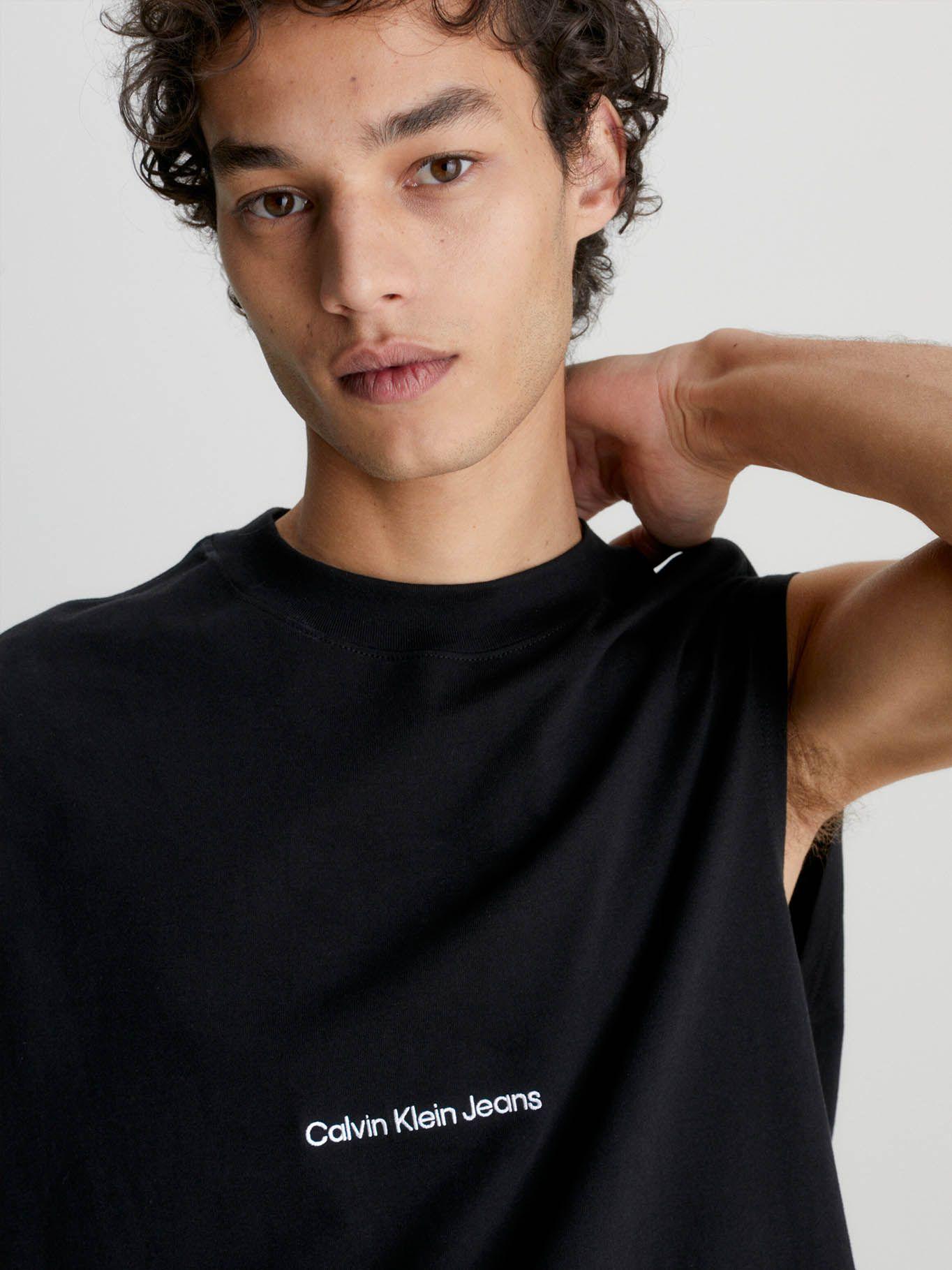 Camiseta holgada de tirantes Negro Calvin Klein-3
