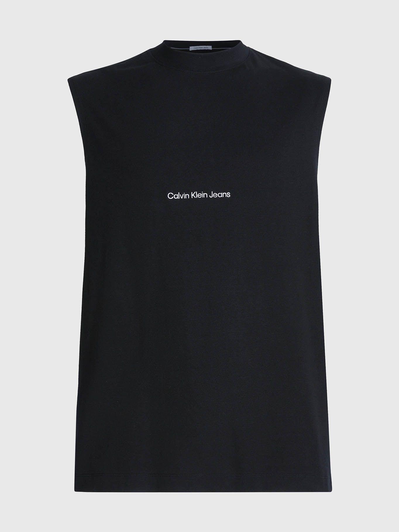 Camiseta holgada de tirantes Negro Calvin Klein-5