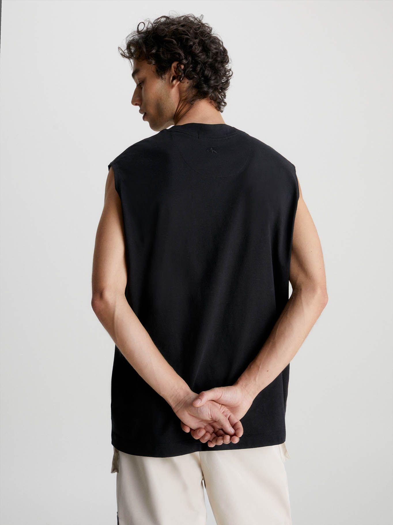 Camiseta holgada de tirantes Negro Calvin Klein-2