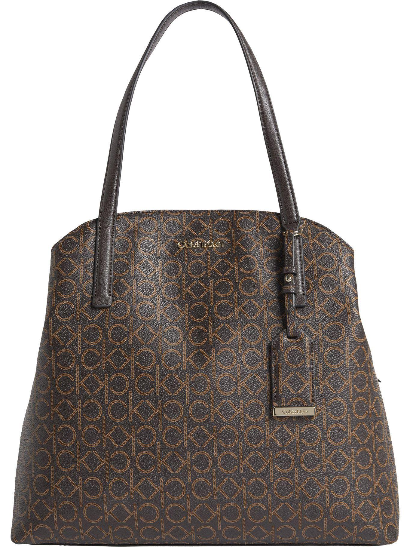 Cartera Shoulder Ck Must Mono Café Calvin Klein-0