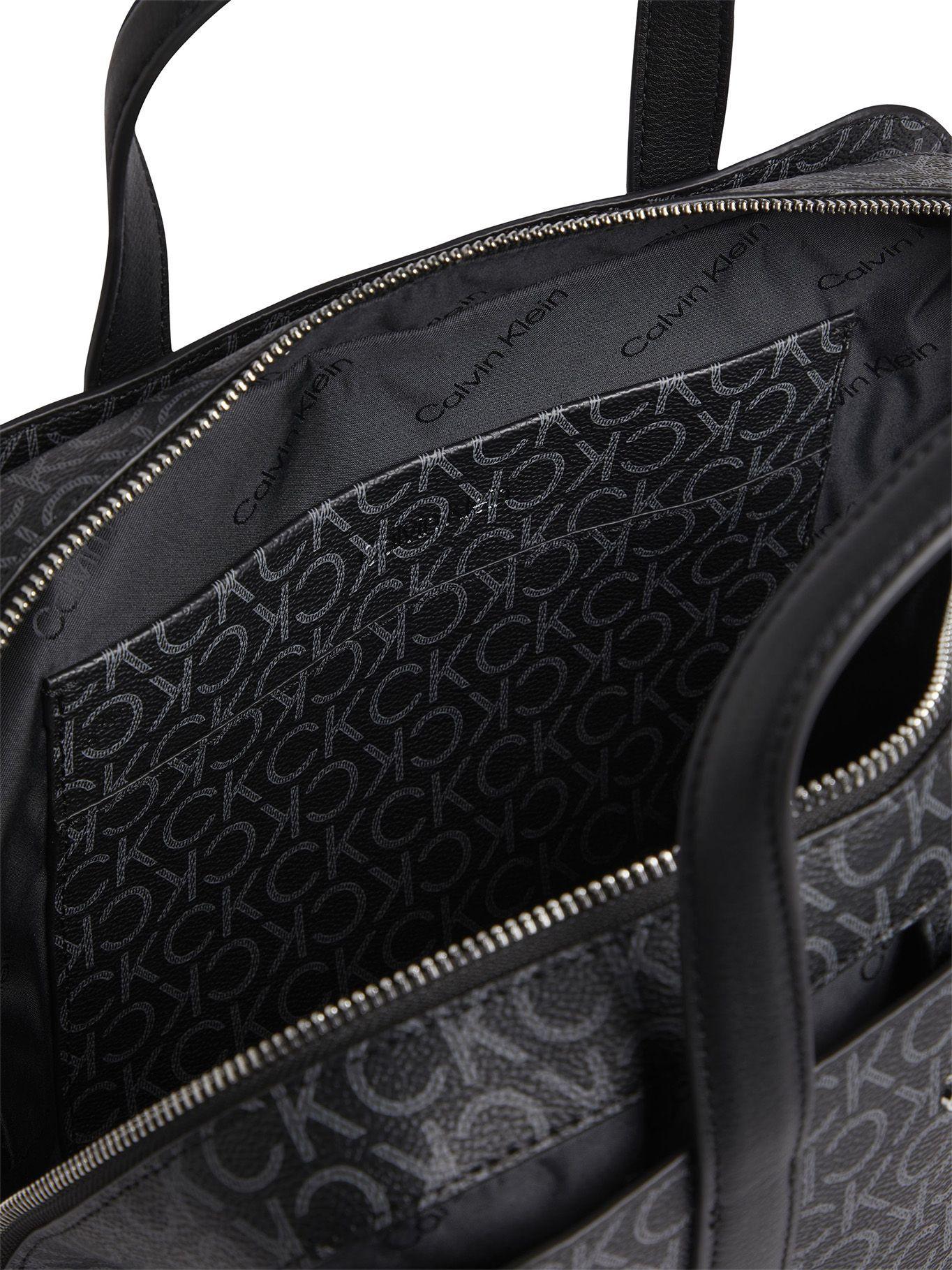 Cartera Satchel Ck Must Mono Negro Calvin Klein-2