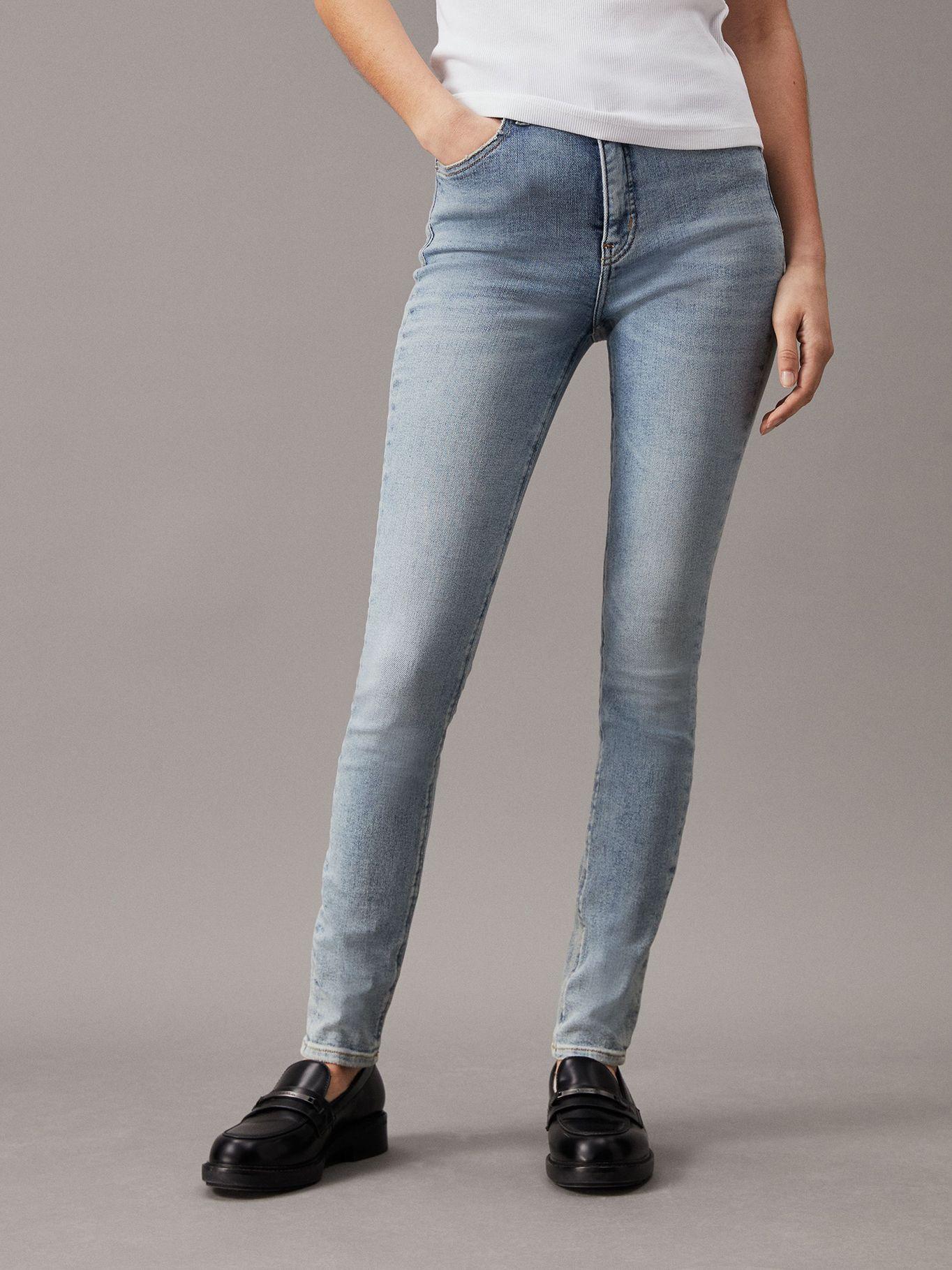 Jeans High Rise Skinny Azul 1AA Calvin Klein-0