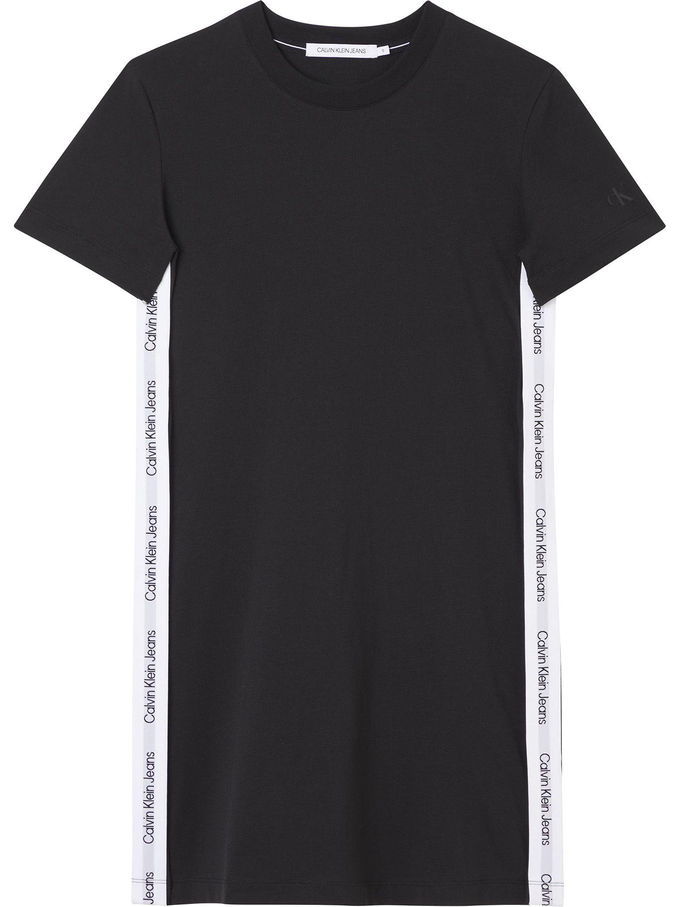 Vestido Side Contrast Tape Negro Calvin Klein-0