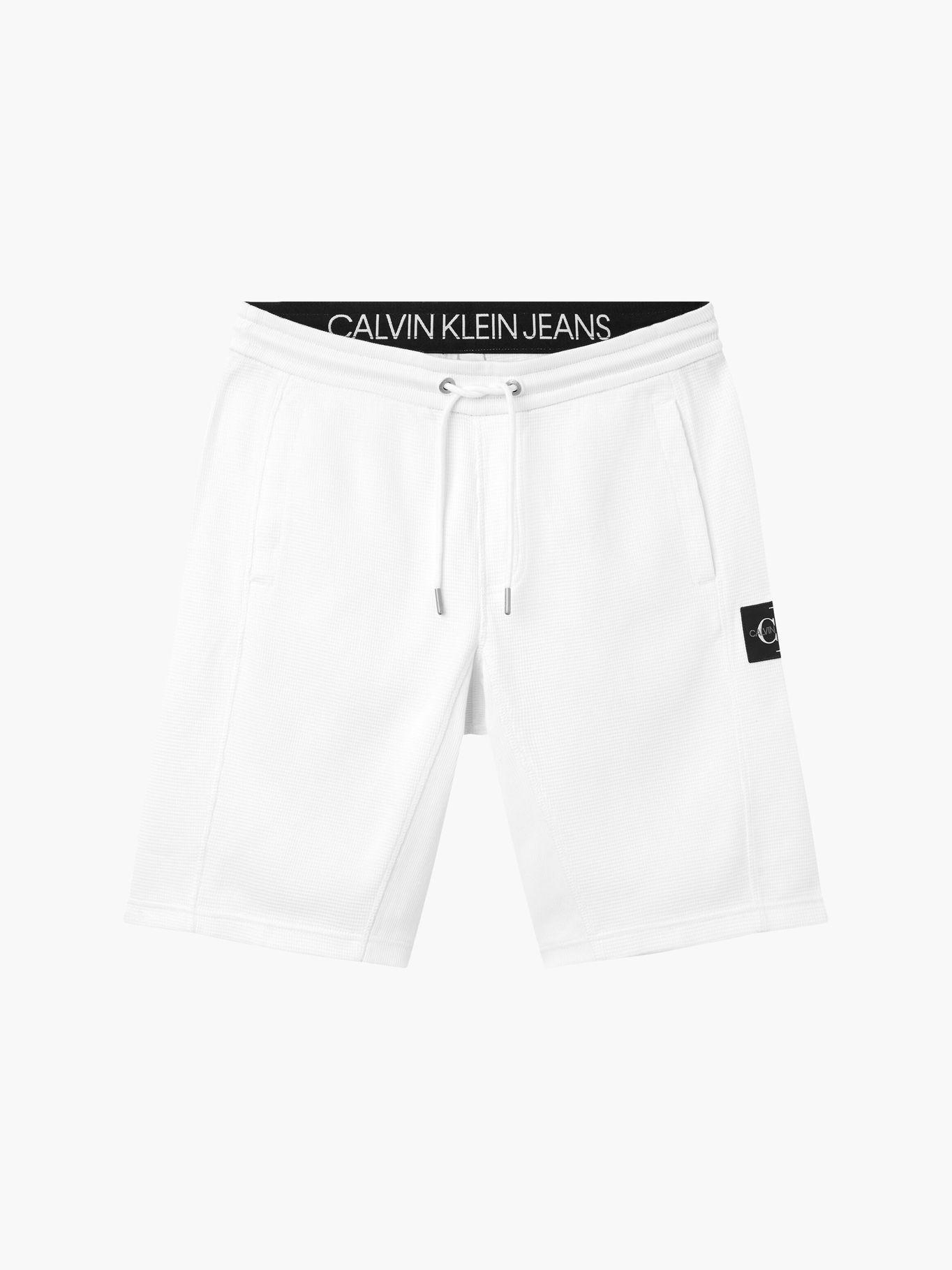 Short Monogram Blanco Calvin Klein Hombre-4