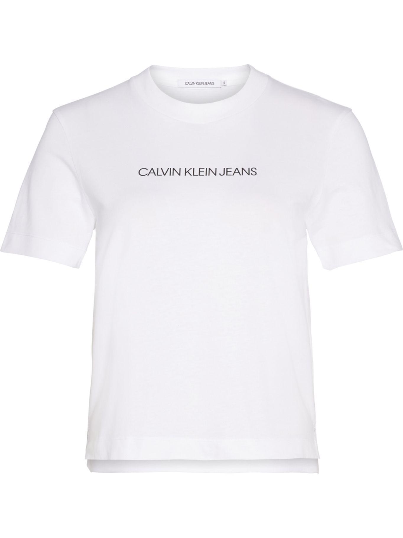 Polera Shrunken Blanco Calvin Klein-0