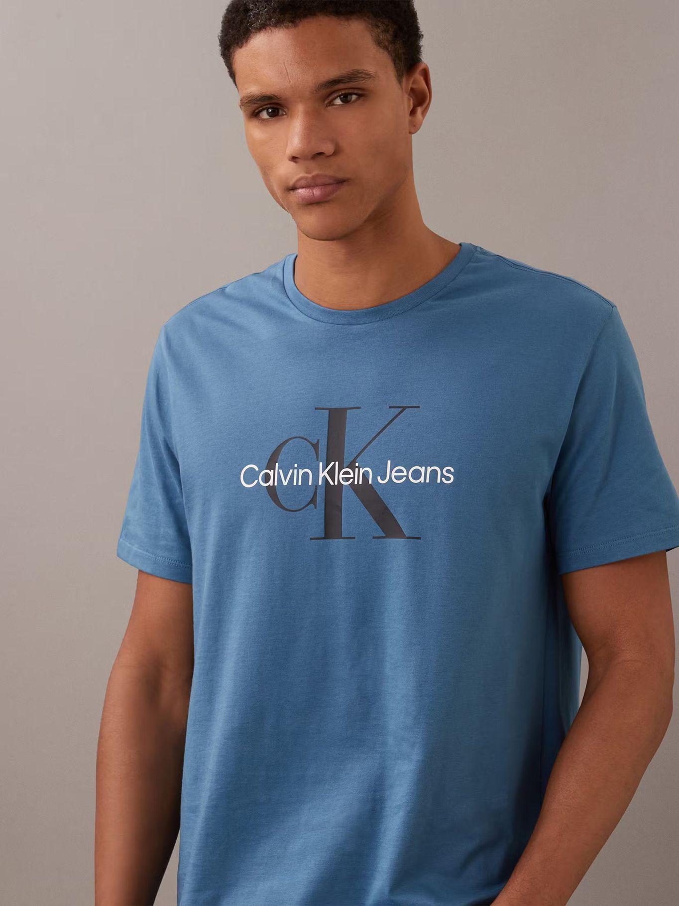 Polera Monogram Azul Calvin Klein-3