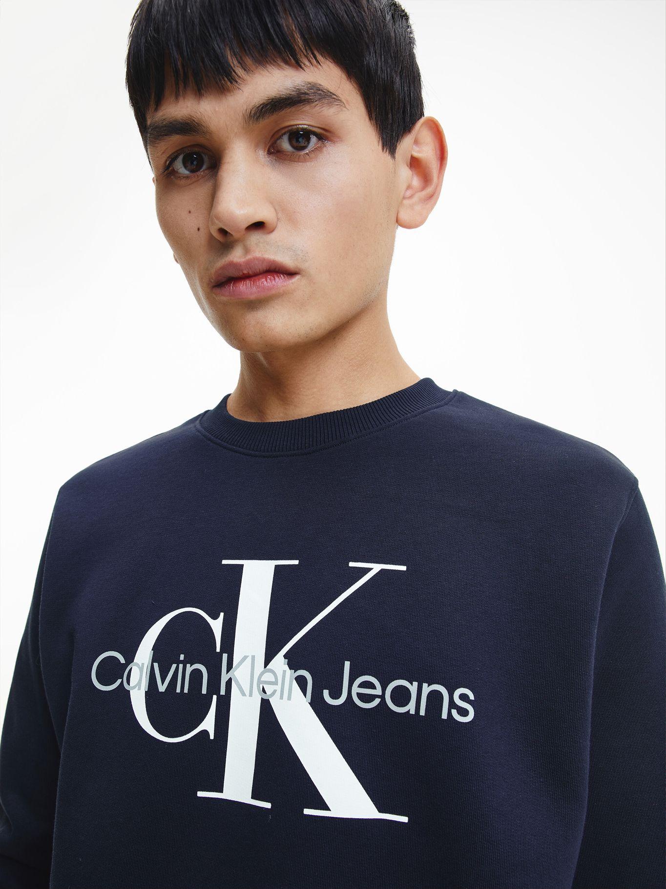 Polerón Core Monogram Azul CHW Calvin Klein-3