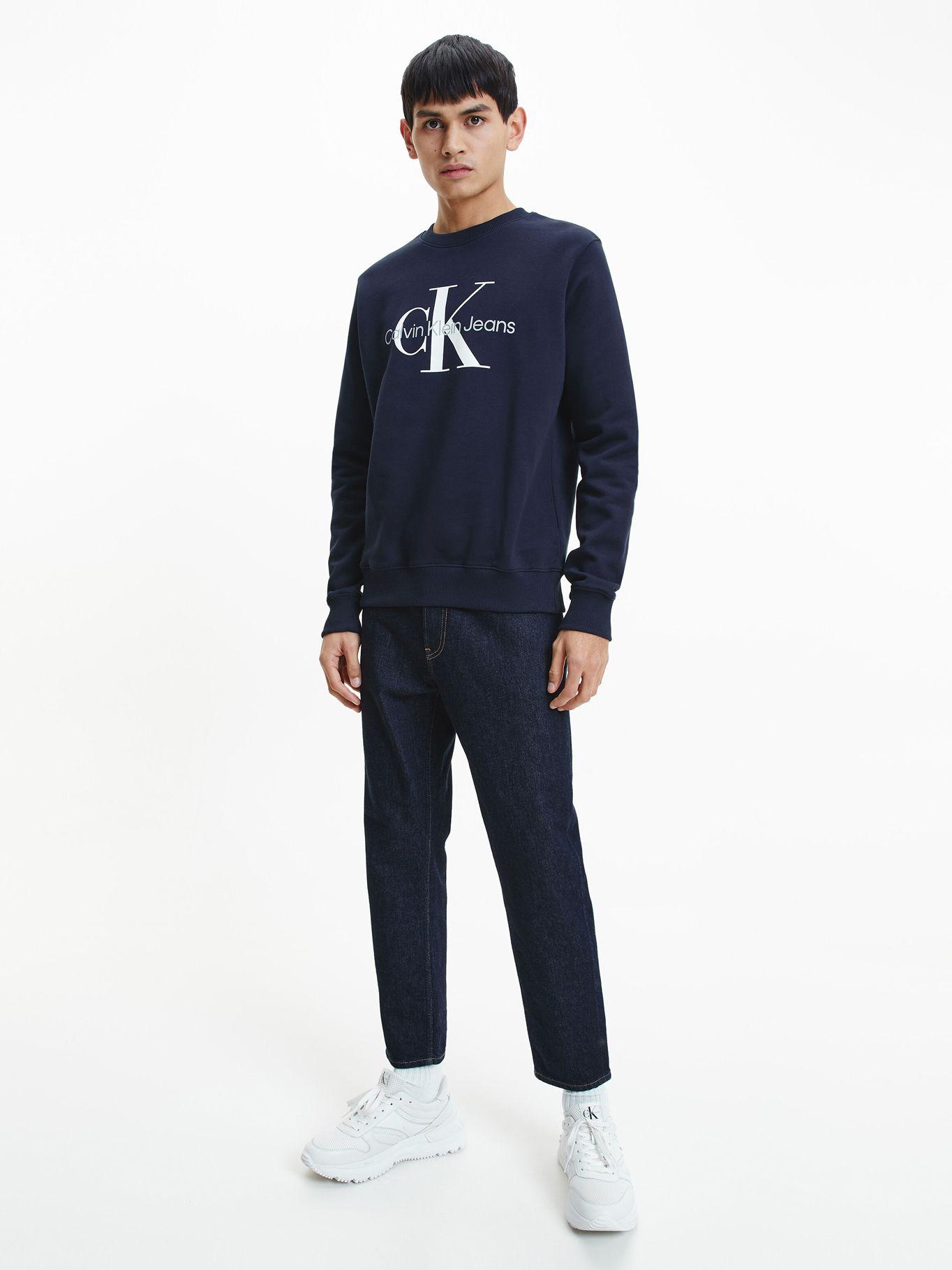 Polerón Core Monogram Azul CHW Calvin Klein-1
