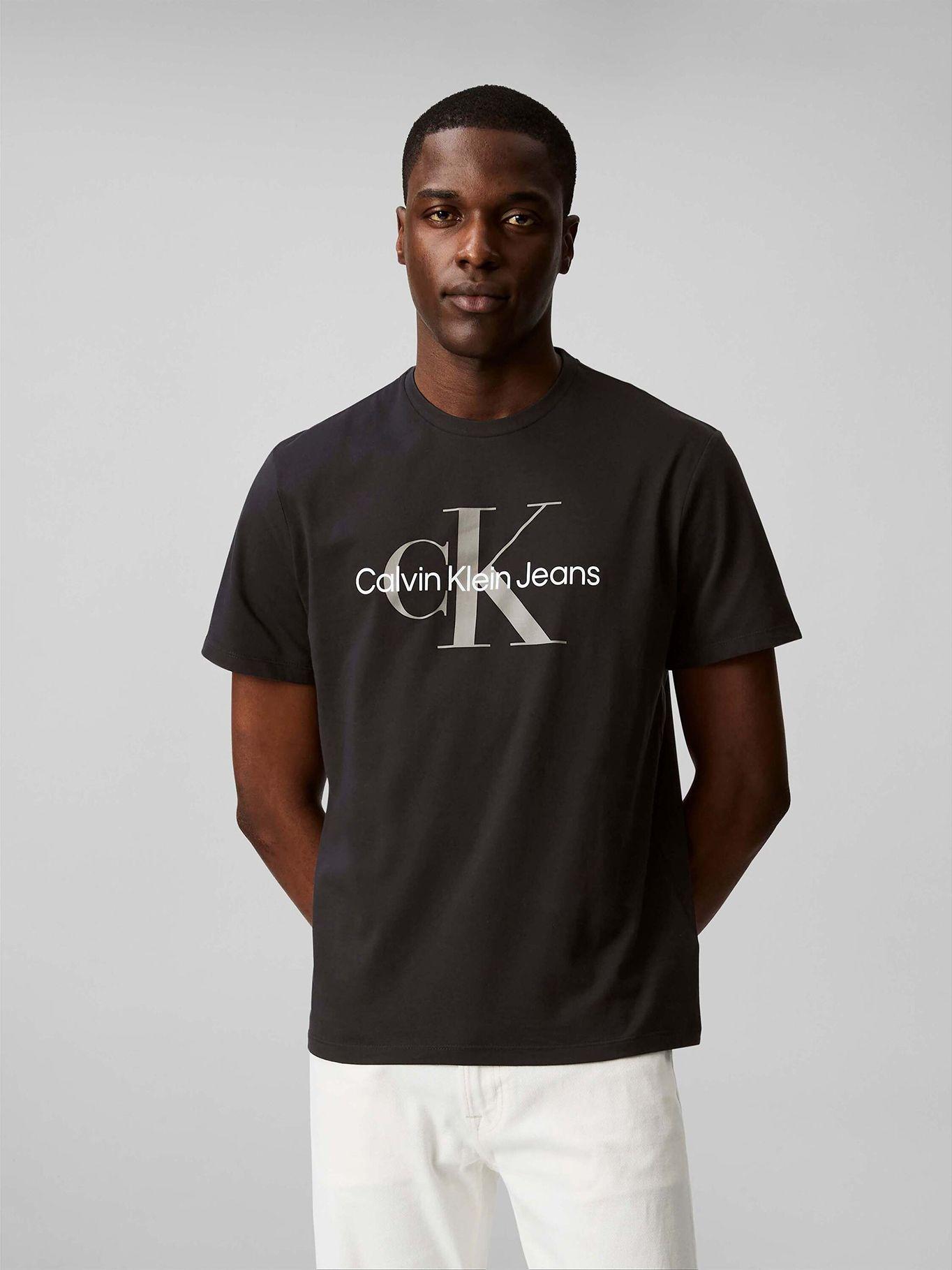 Polera Monogram Crew Negro Calvin Klein-0